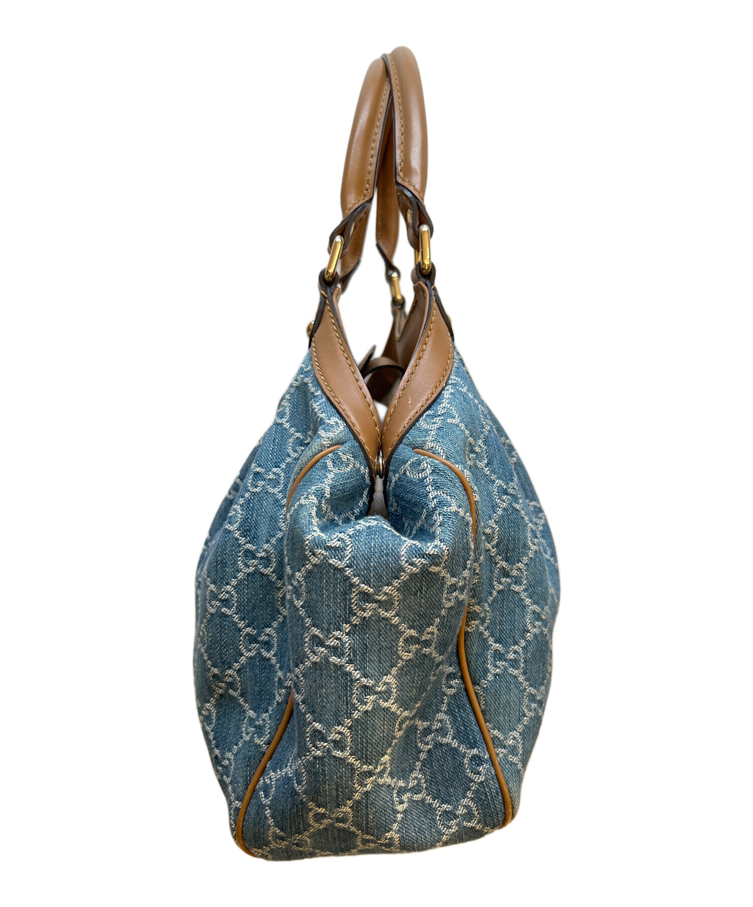 中古・古着通販】GUCCI (グッチ) ハンドバッグ ブルー｜ブランド・古着