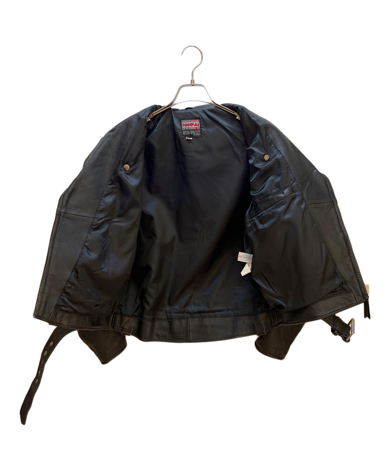 中古・古着通販】NANKAI (ナンカイ) レザージャケット ブラック サイズ