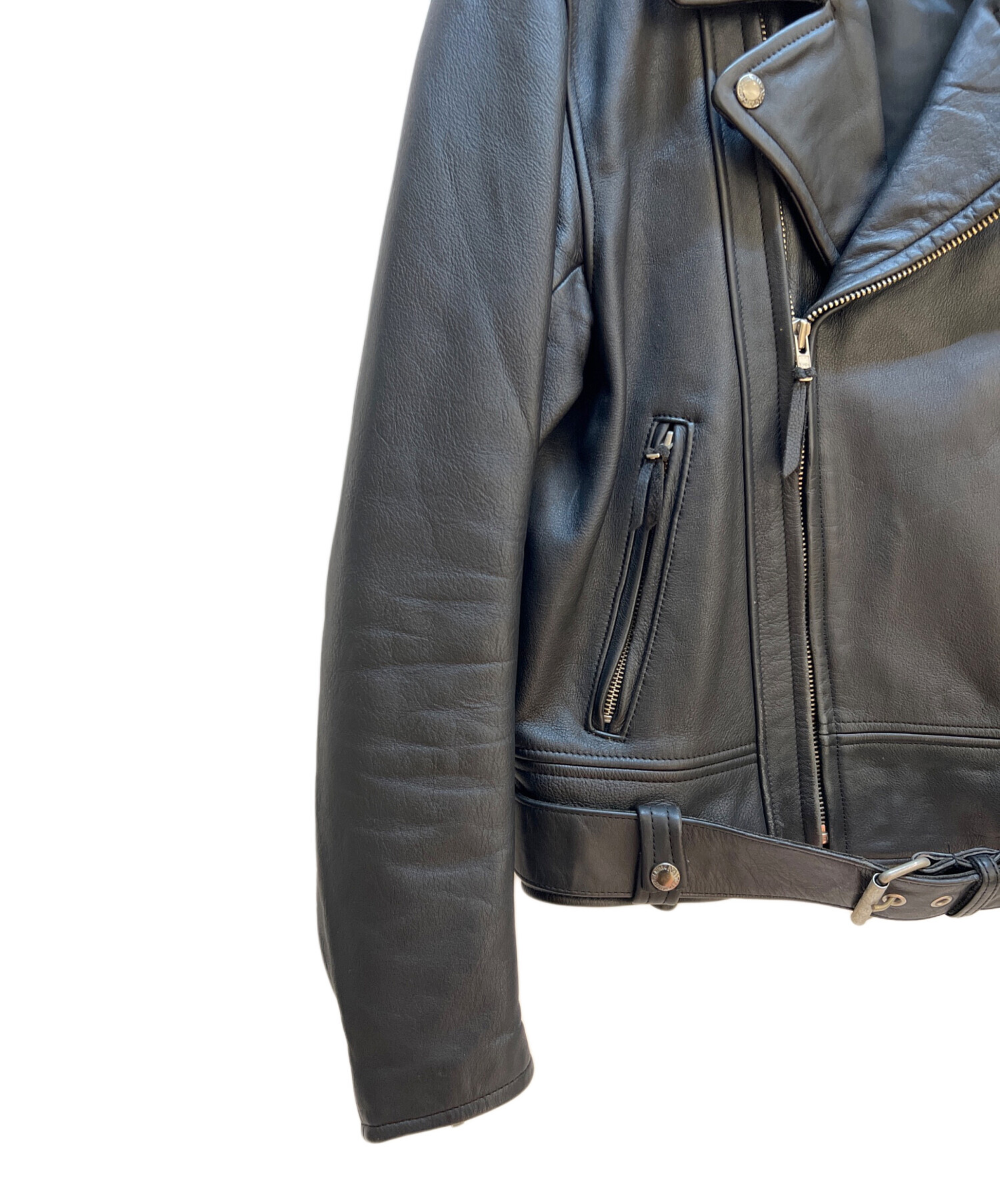 中古・古着通販】NANKAI (ナンカイ) レザージャケット ブラック サイズ