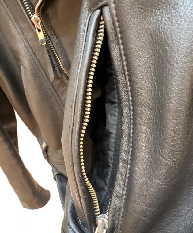 中古・古着通販】NANKAI (ナンカイ) レザージャケット ブラック サイズ