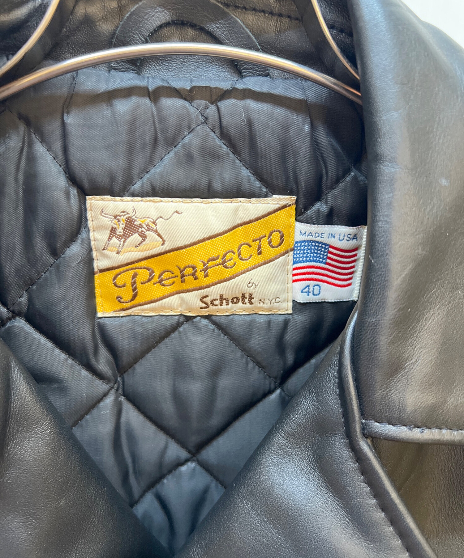 中古・古着通販】SCOTT (スコット) レザージャケット ブラック サイズ