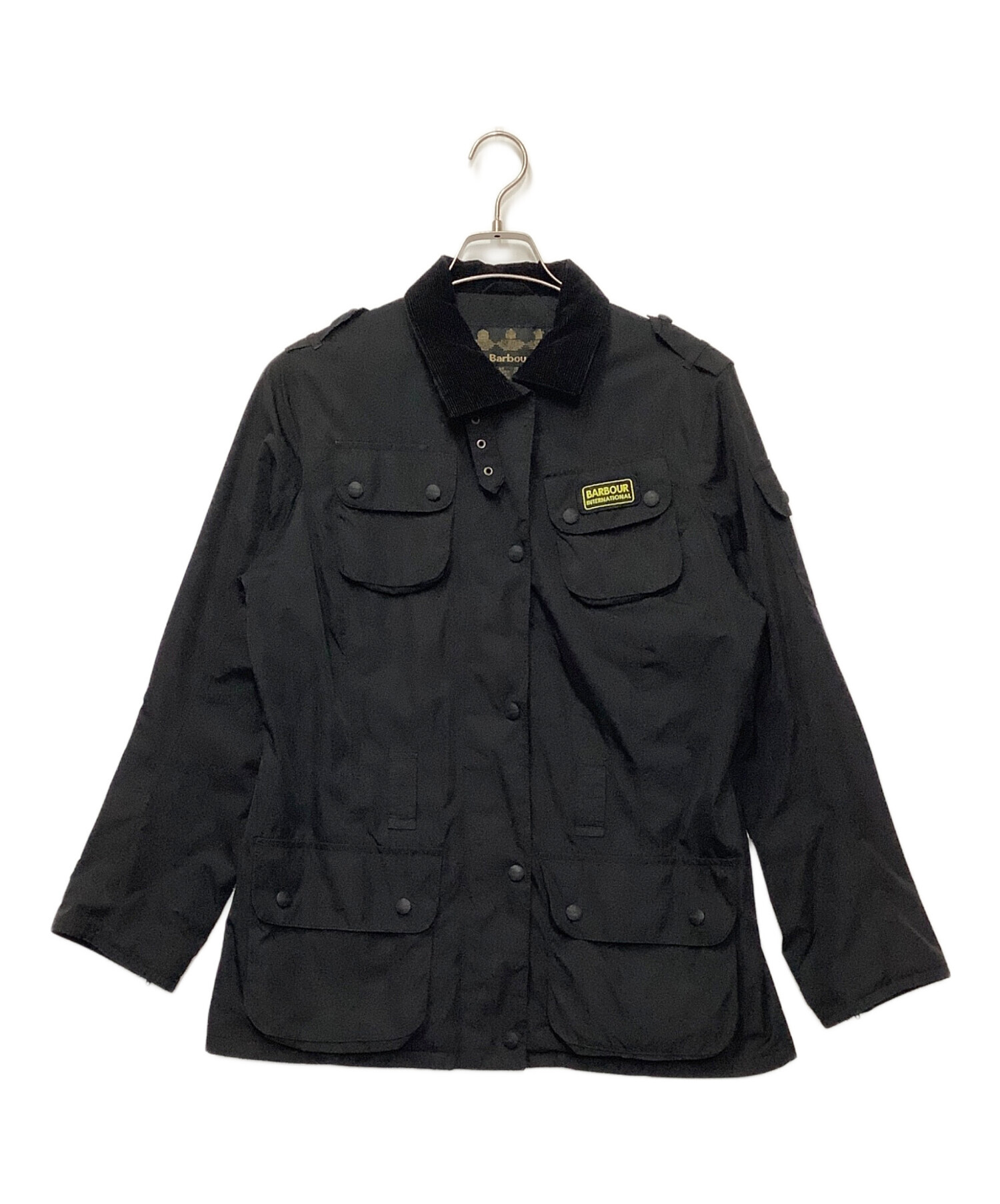 Barbour international ナイロンジャケット 42 ブラック 中古・古着通販】Barbour (バブアー) ナイロンジャケット ブラック