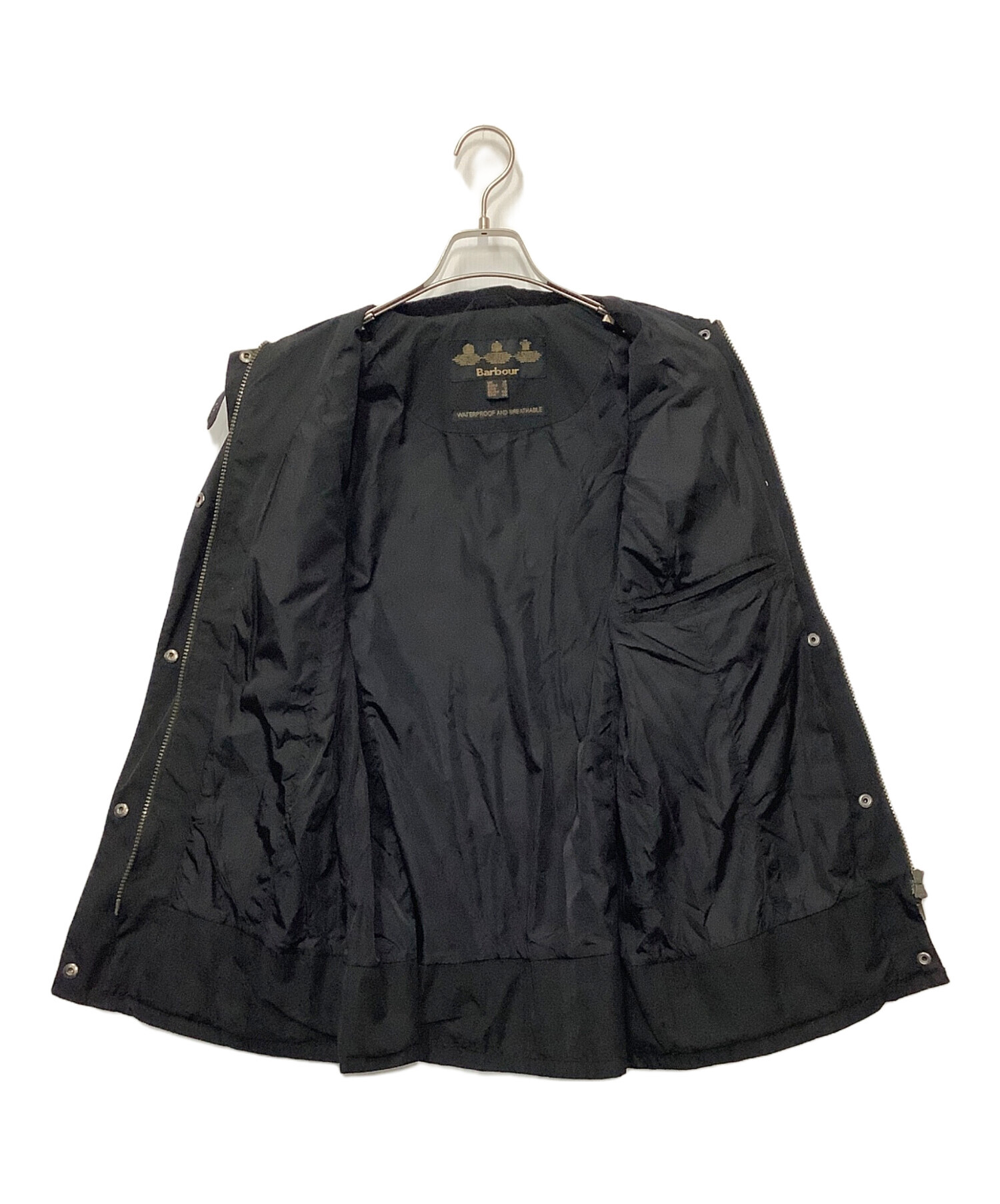 Barbour international ナイロンジャケット 42 ブラック 中古・古着通販】Barbour (バブアー) ナイロンジャケット ブラック