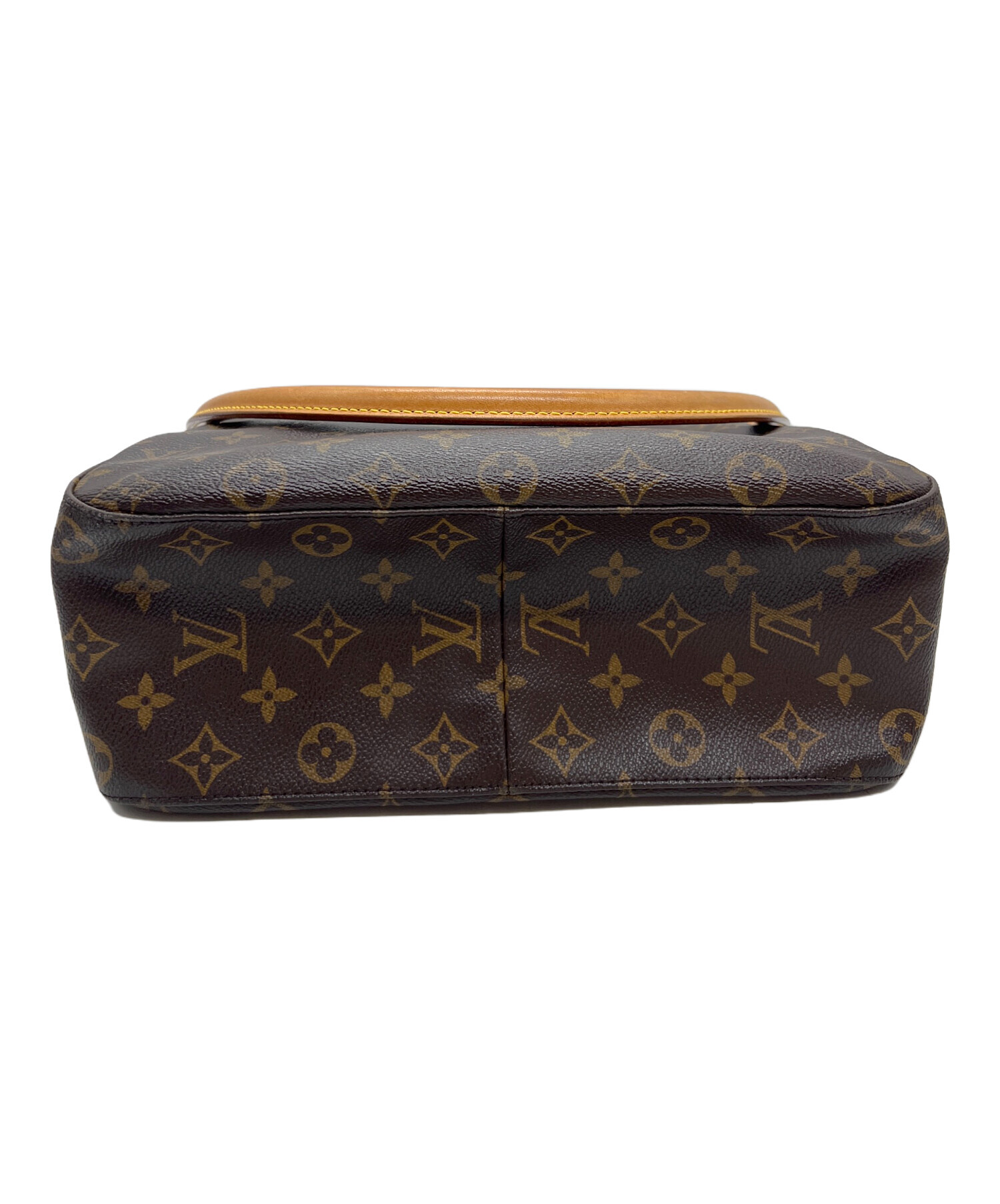 Louis Vuitton ショルダーバッグ ブラウンレザー 中古・古着通販】LOUIS VUITTON (ルイ ヴィトン) ショルダーバッグ