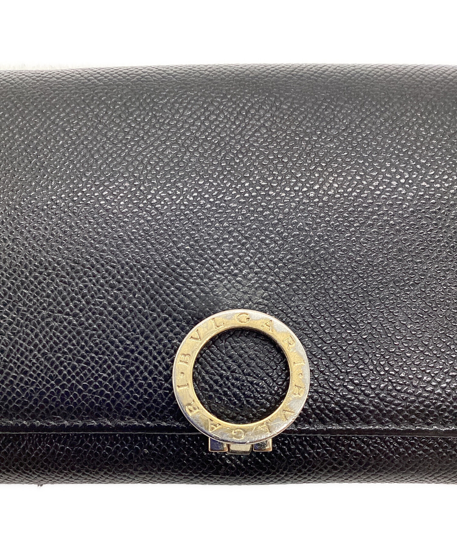 中古・古着通販】BVLGARI (ブルガリ) 2つ折り財布 ブラック｜ブランド