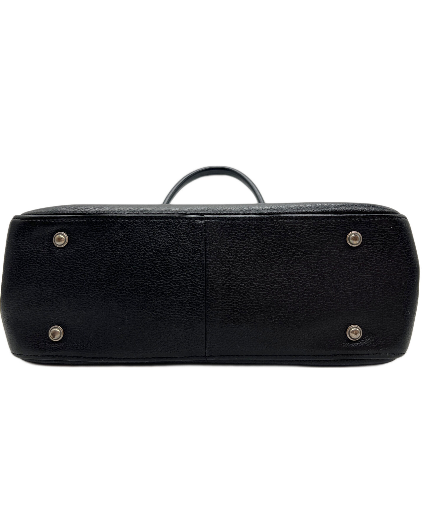 中古・古着通販】LONGCHAMP (ロンシャン) ハンドバッグ ブラック