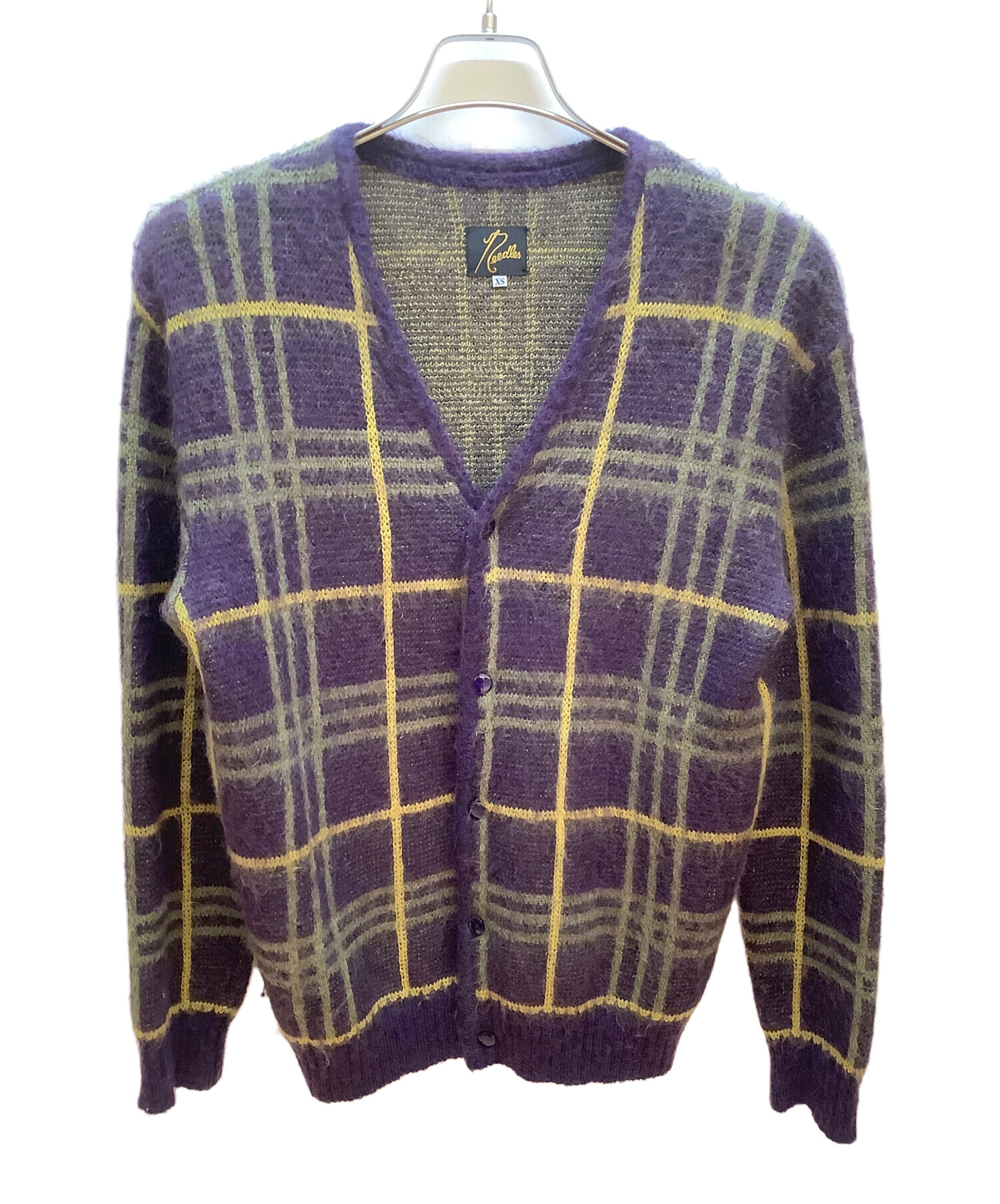 中古・古着通販】Needles (ニードルズ) ニットカーディガン ネイビー