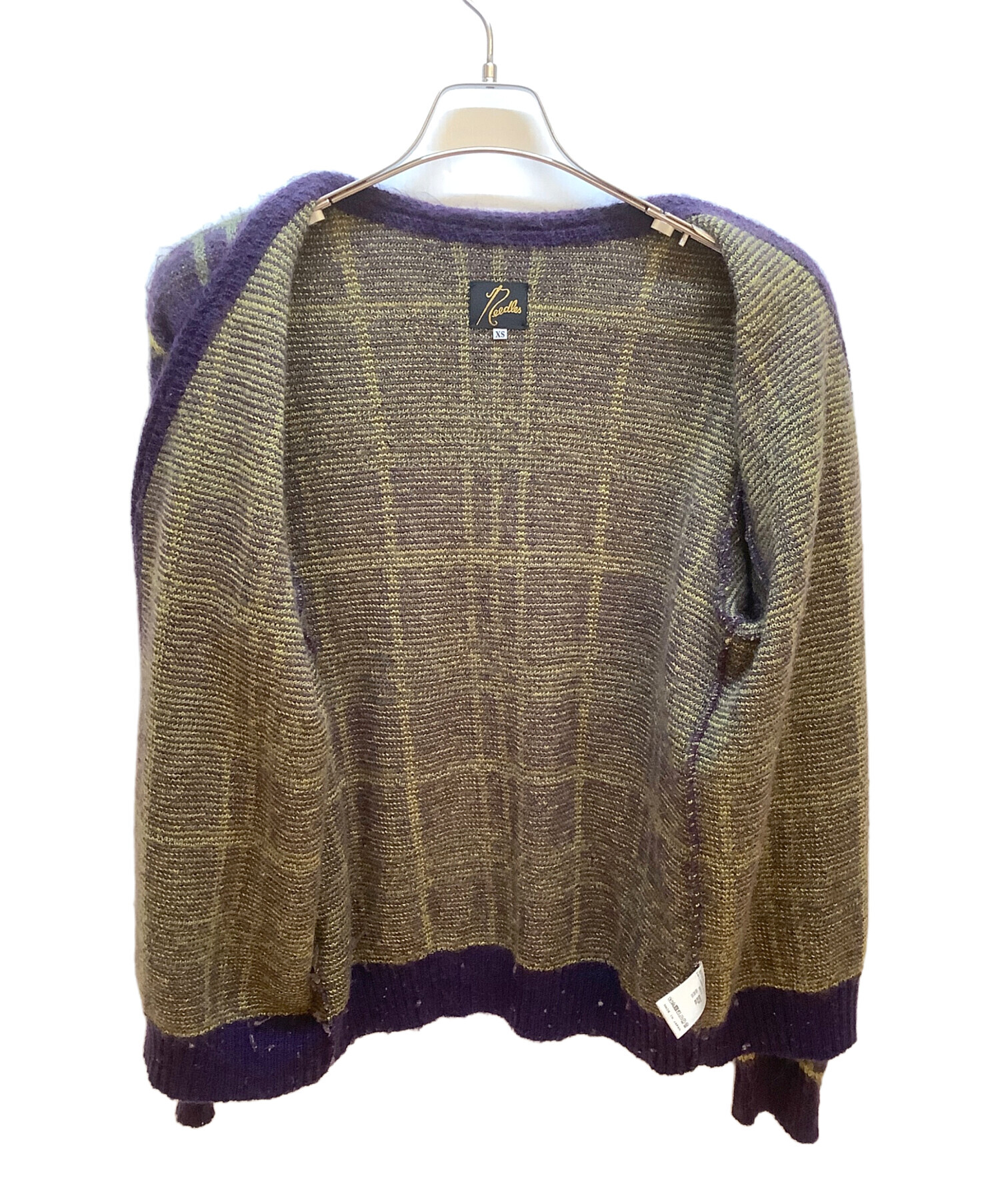 中古・古着通販】Needles (ニードルズ) ニットカーディガン ネイビー