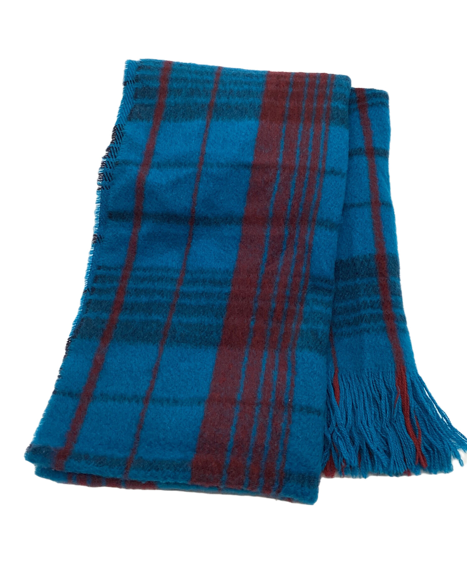 中古・古着通販】MARNI (マルニ) マフラー ブルー×レッド｜ブランド