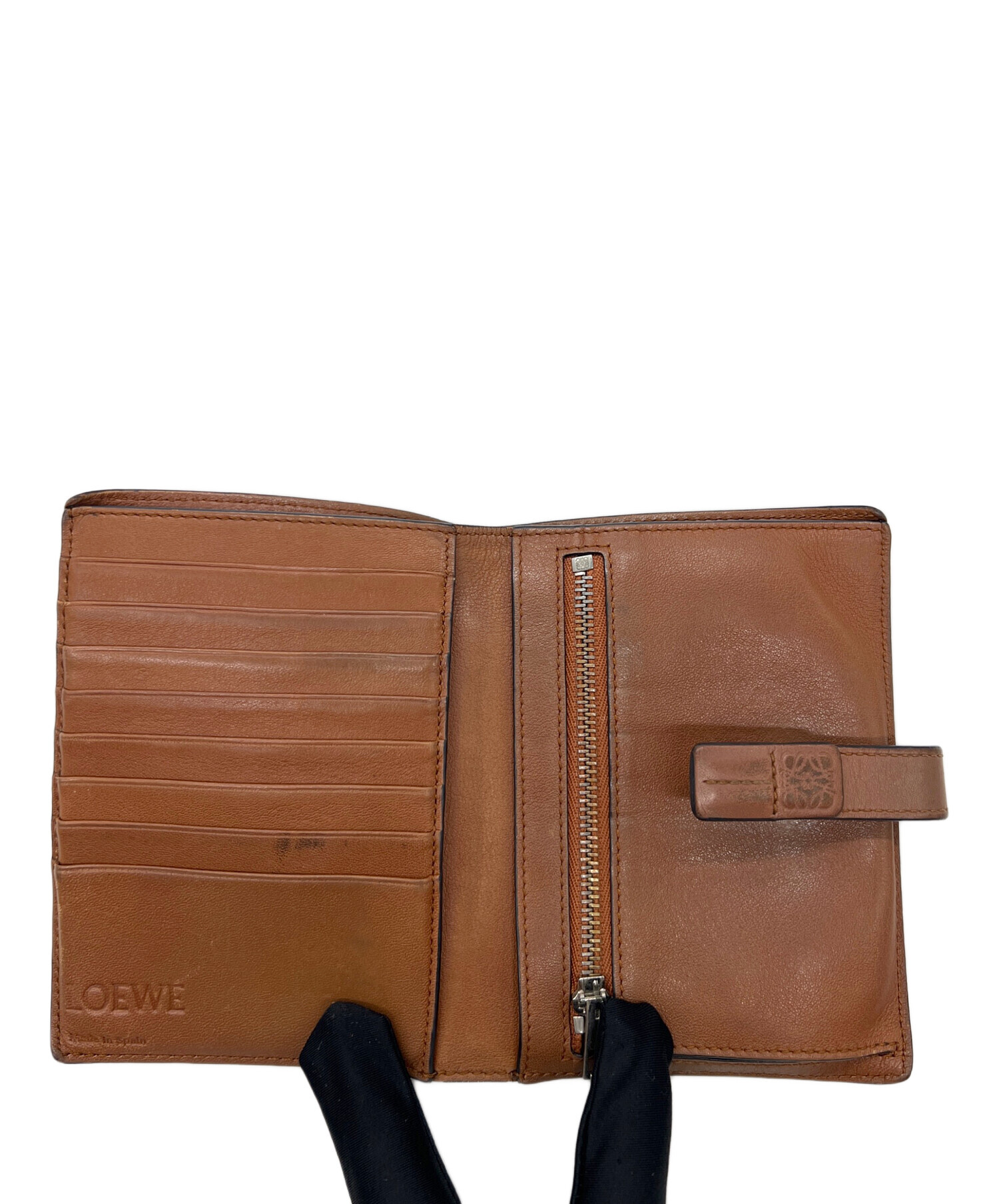 中古・古着通販】LOEWE (ロエベ) 2つ折り財布 ネイビー｜ブランド