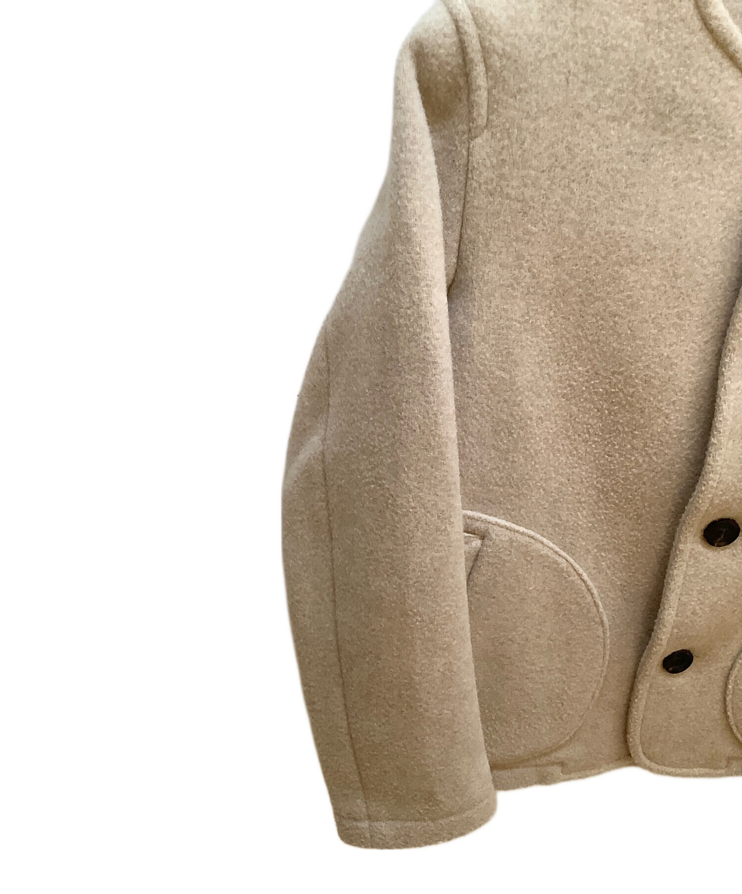 DANTON ウールコート ジャケット　サイズ34 ベージュ 中古・古着通販】DANTON (ダントン) ウールジャケット ベージュ サイズ