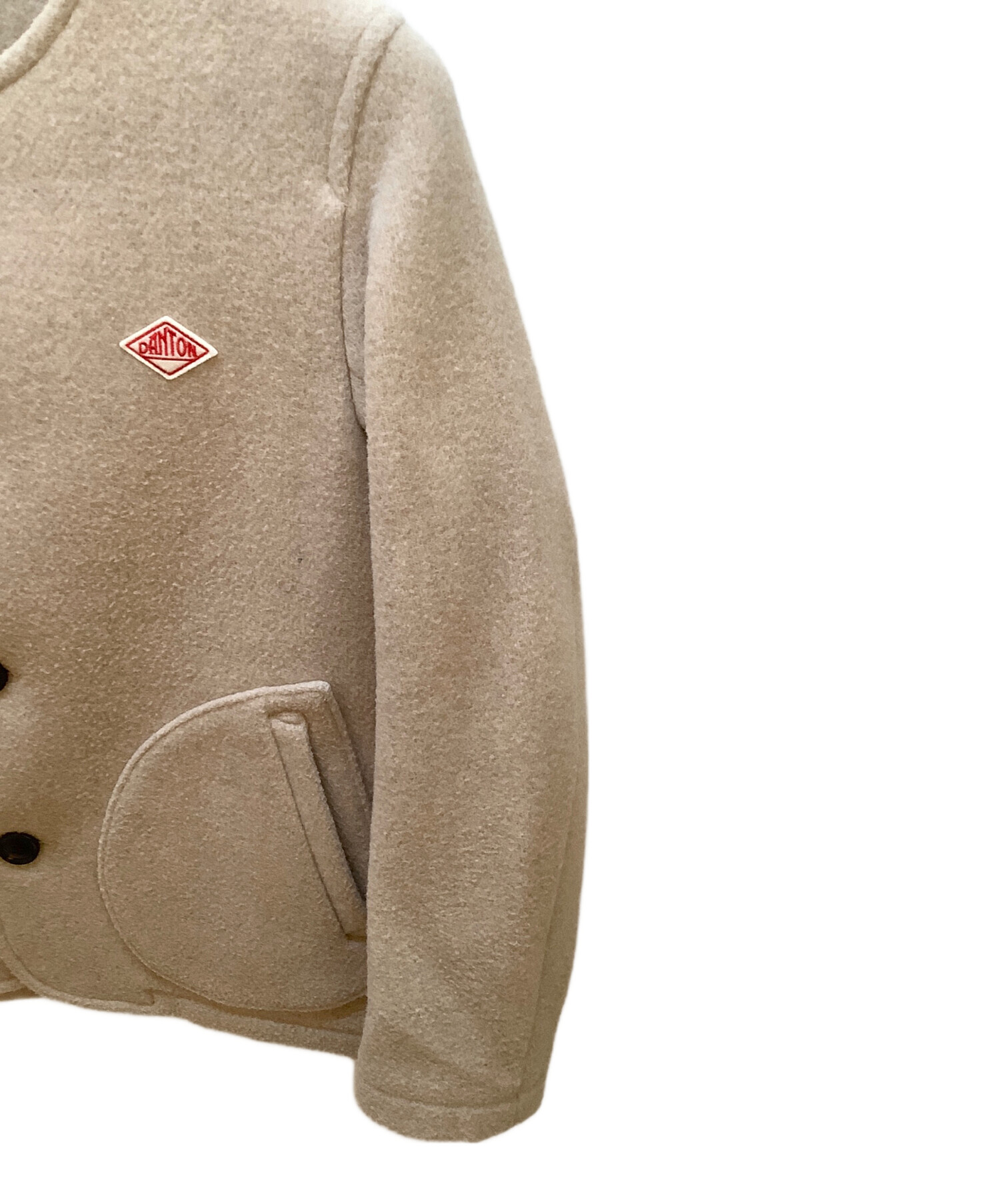 DANTON ウールジャケット ベージュ 中古・古着通販】DANTON (ダントン) ウールジャケット ベージュ サイズ