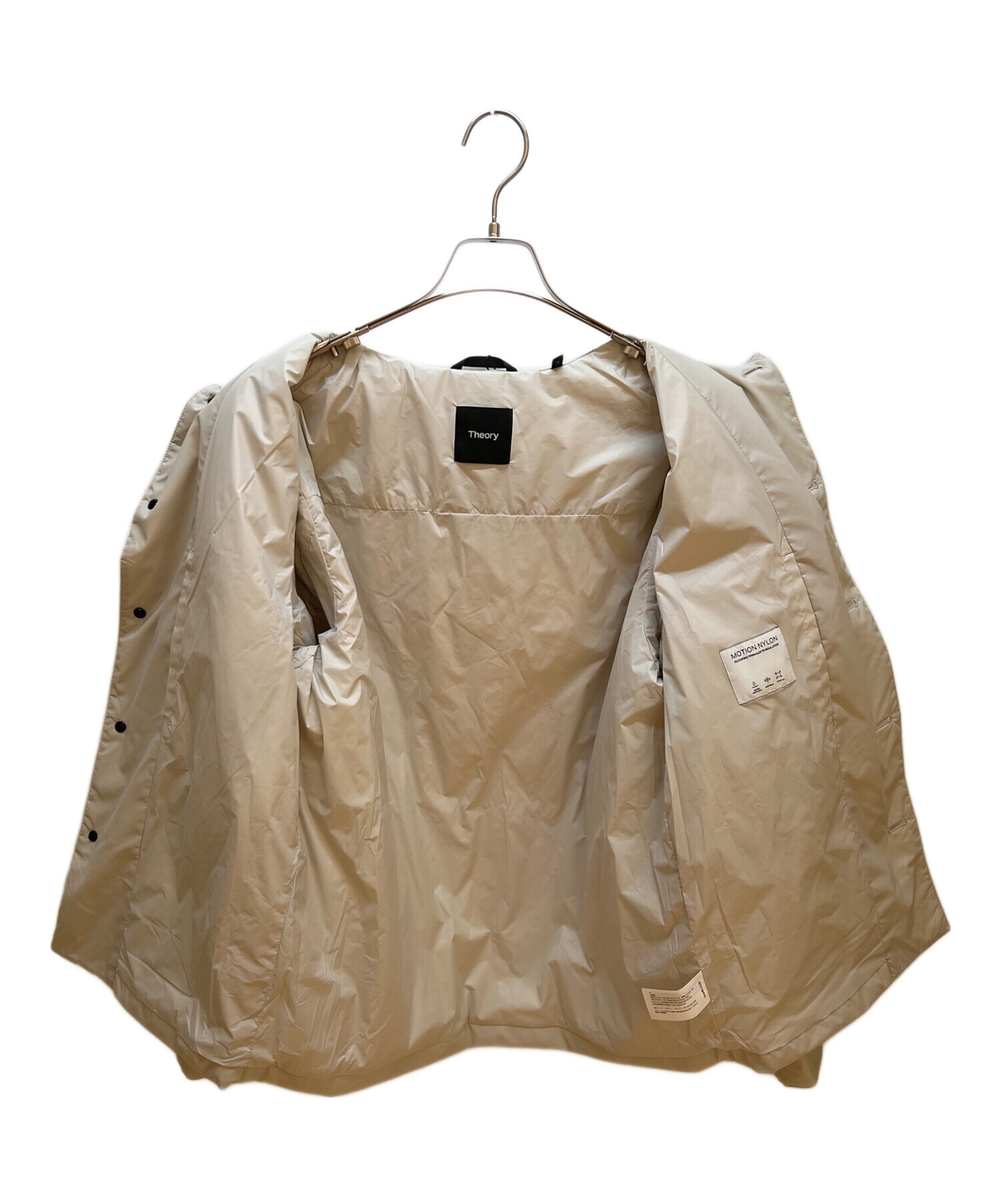 中古・古着通販】theory (セオリー) 中綿ジャケット ベージュ サイズ:M