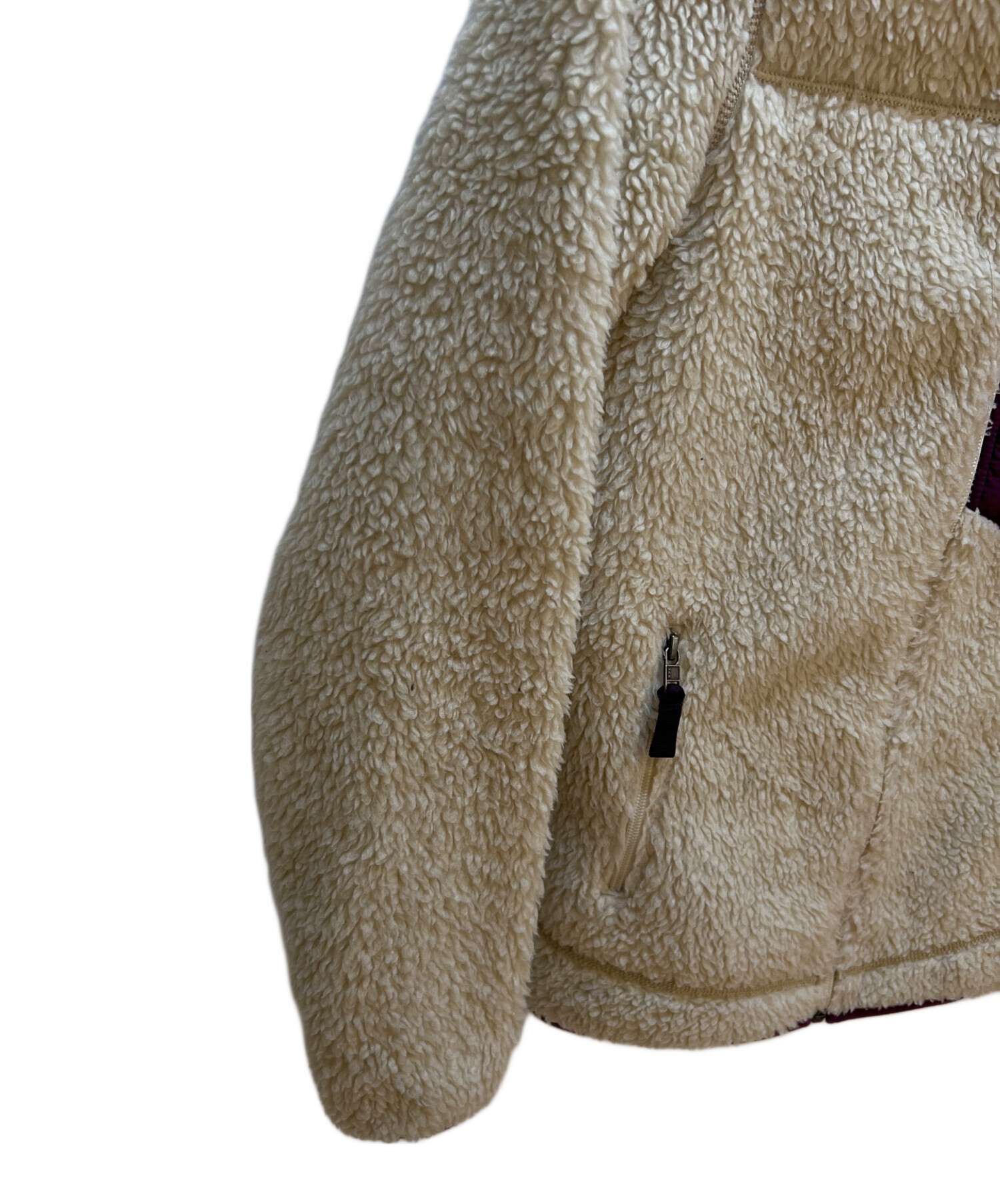 パタゴニア　patagonia　ダックジャケット　フーディ　ボア　ベージュ　S パタゴニア patagonia ダックジャケット フーディ ボア ベージュ S