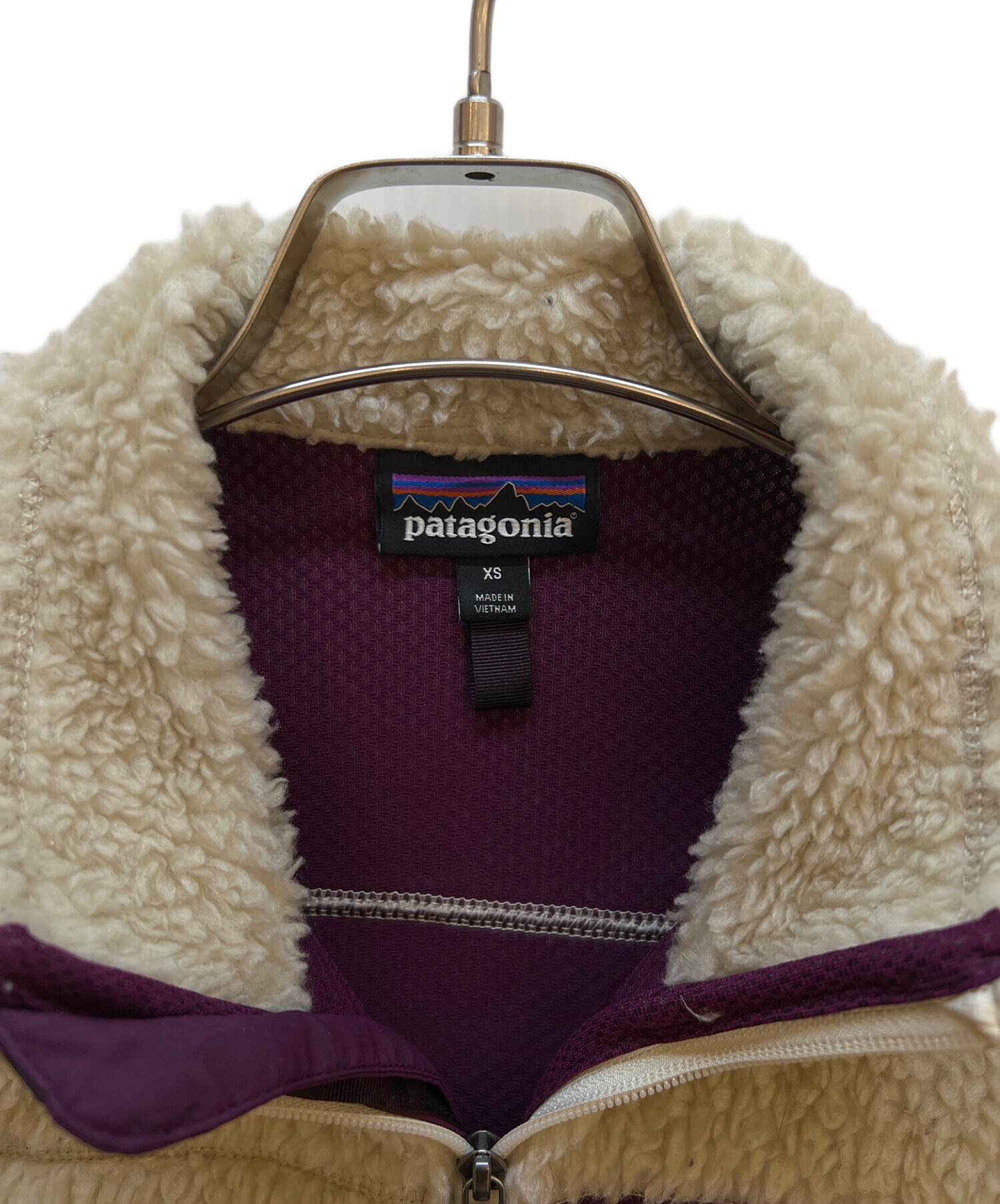 パタゴニア　patagonia　ダックジャケット　フーディ　ボア　ベージュ　S パタゴニア patagonia ダックジャケット フーディ ボア ベージュ S