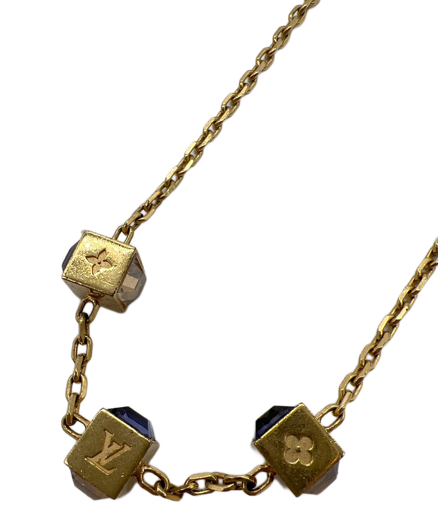 中古・古着通販】LOUIS VUITTON (ルイ ヴィトン) ネックレス ゴールド