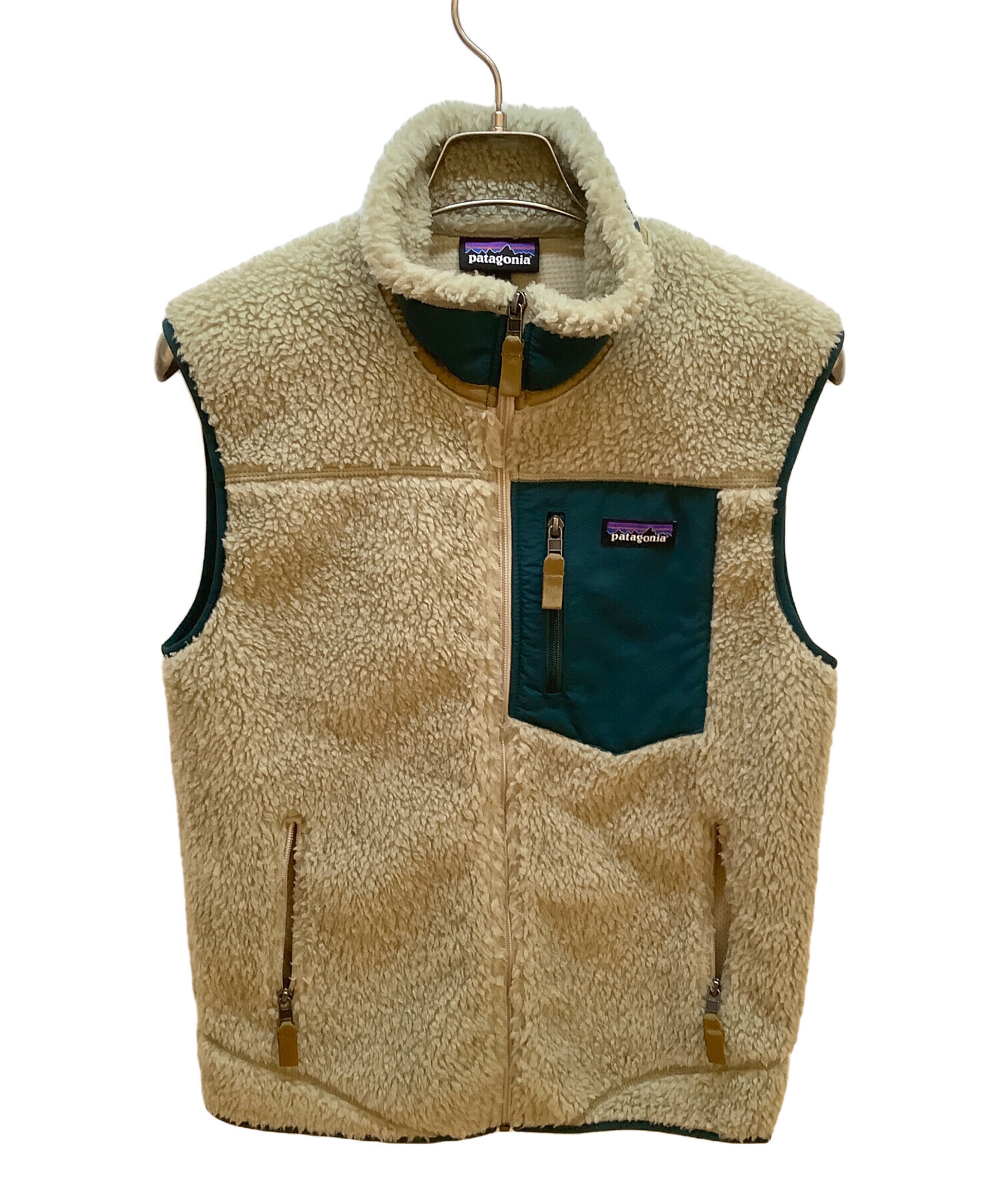 【新品】patagonia フリース ベスト ベージュ 中古・古着通販】Patagonia (パタゴニア) フリースベスト ベージュ