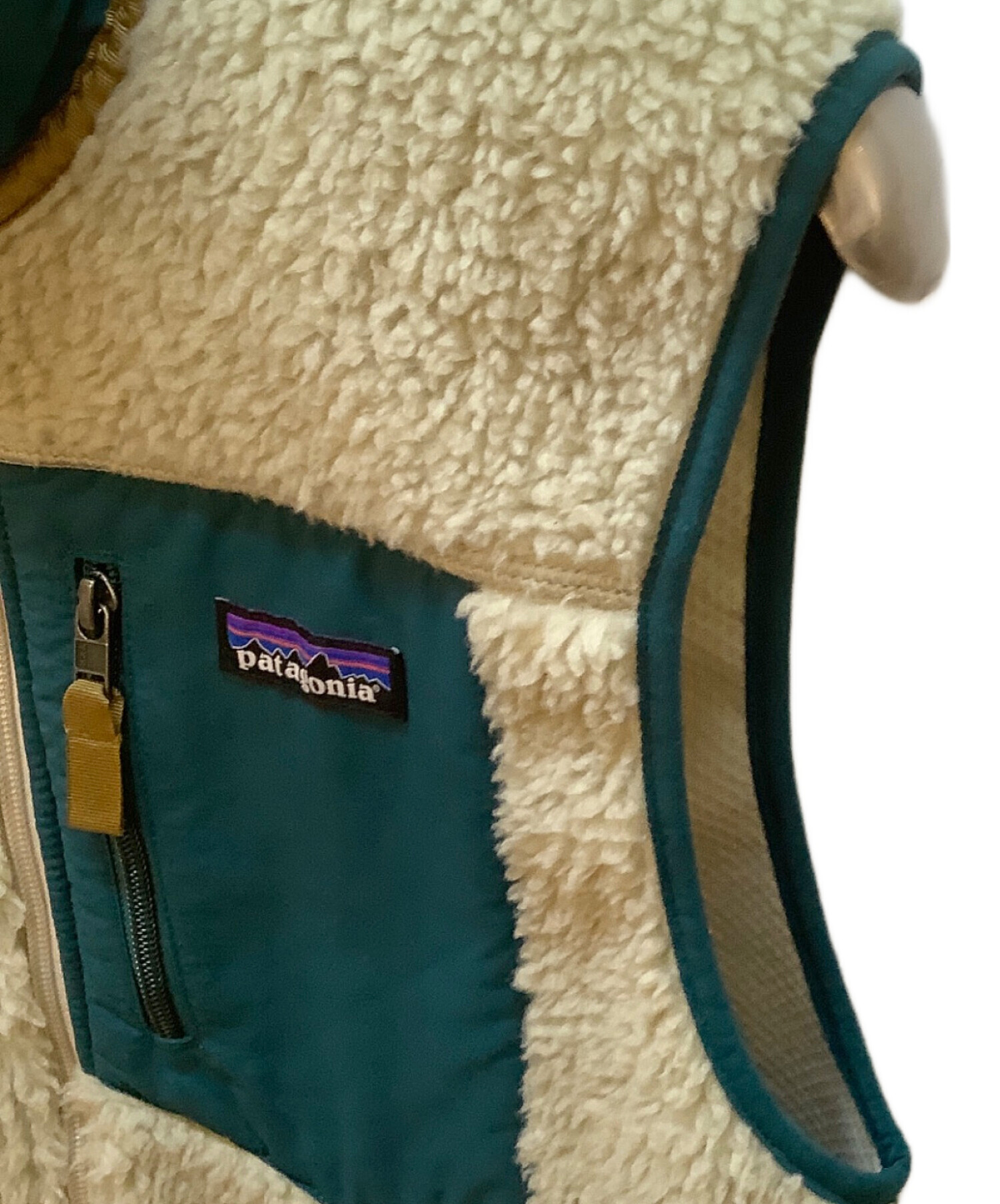 中古・古着通販】Patagonia (パタゴニア) フリースベスト ベージュ