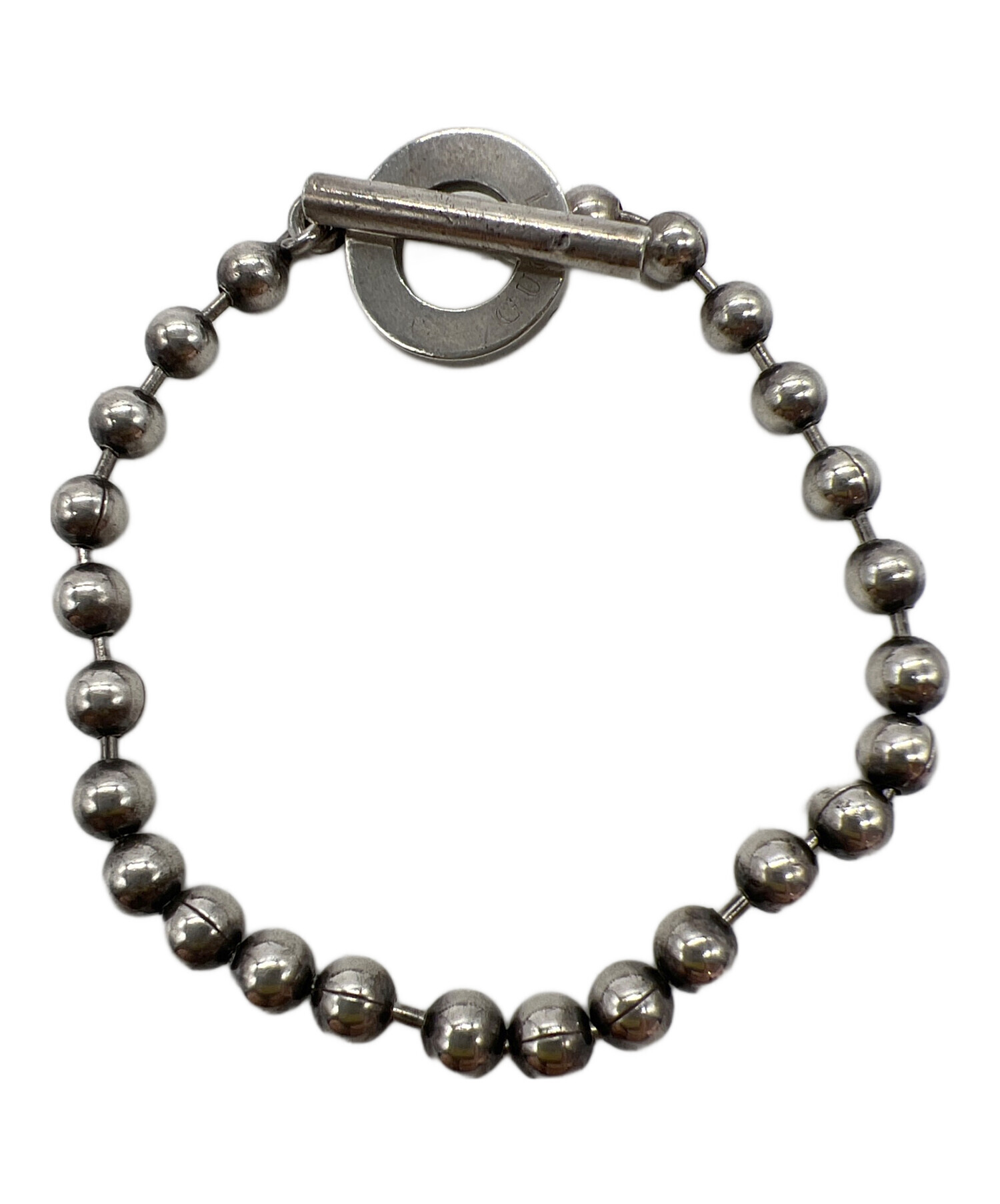 GUCCI シルバー ブレスレット 中古・古着通販】GUCCI (グッチ) ボールチェーンブレスレット シルバー