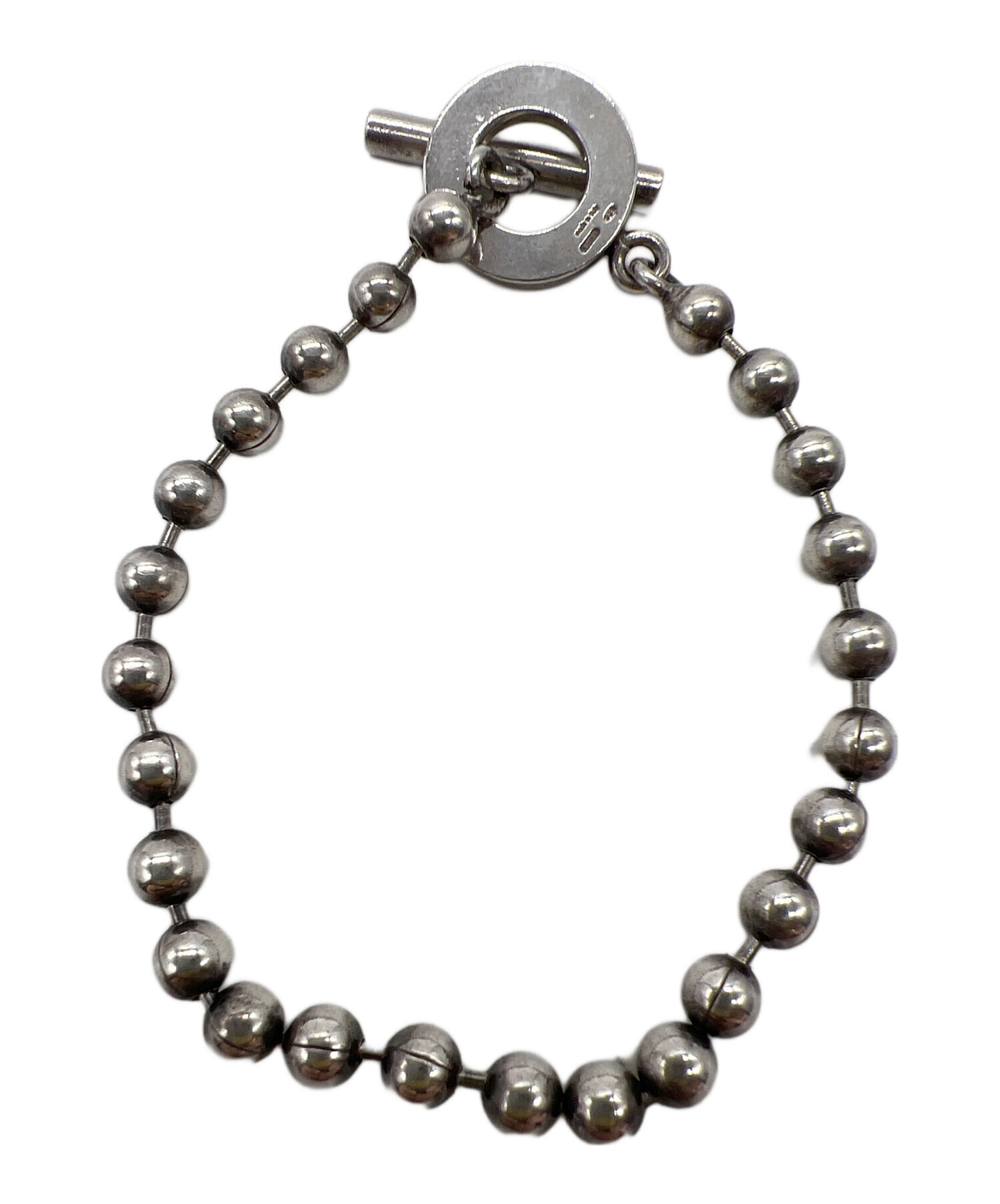 中古・古着通販】GUCCI (グッチ) ボールチェーンブレスレット シルバー