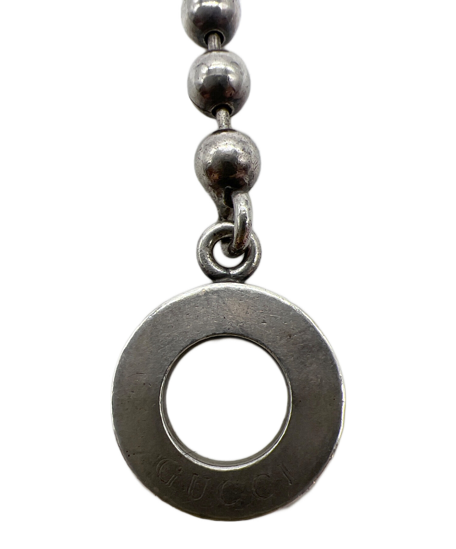 GUCCI ボールチェーン シルバー ブレスレット YBA602707001 中古・古着通販】GUCCI (グッチ) ボールチェーンブレスレット シルバー