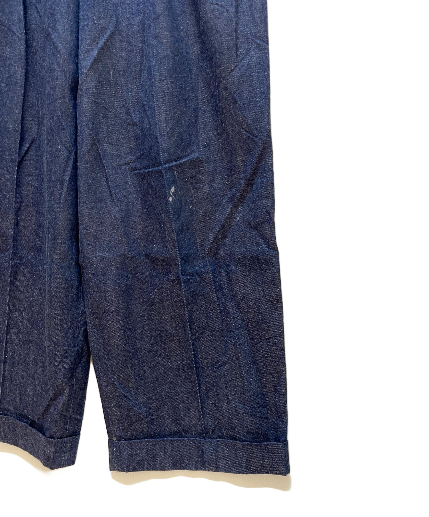 中古・古着通販】MARKAWARE (マーカウェア) タックデニムパンツ