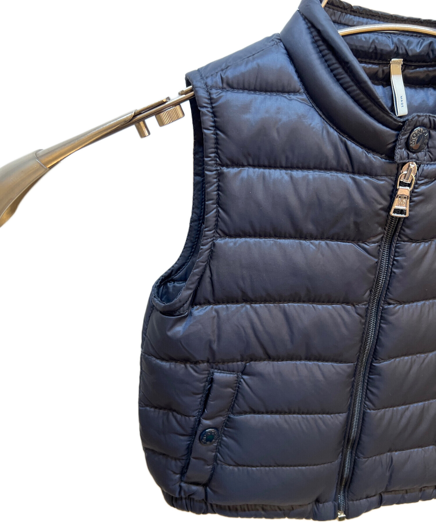 中古・古着通販】MONCLER (モンクレール) ダウンベスト ネイビー