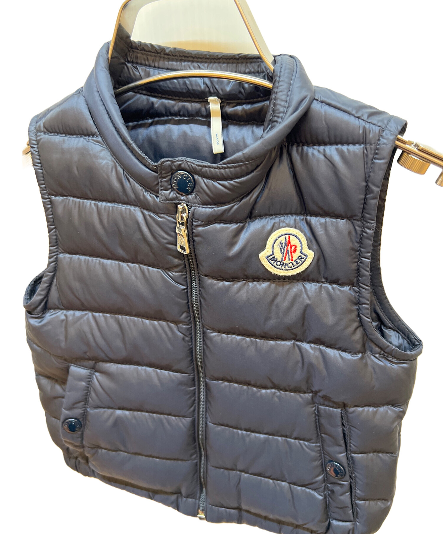 中古・古着通販】MONCLER (モンクレール) ダウンベスト ネイビー