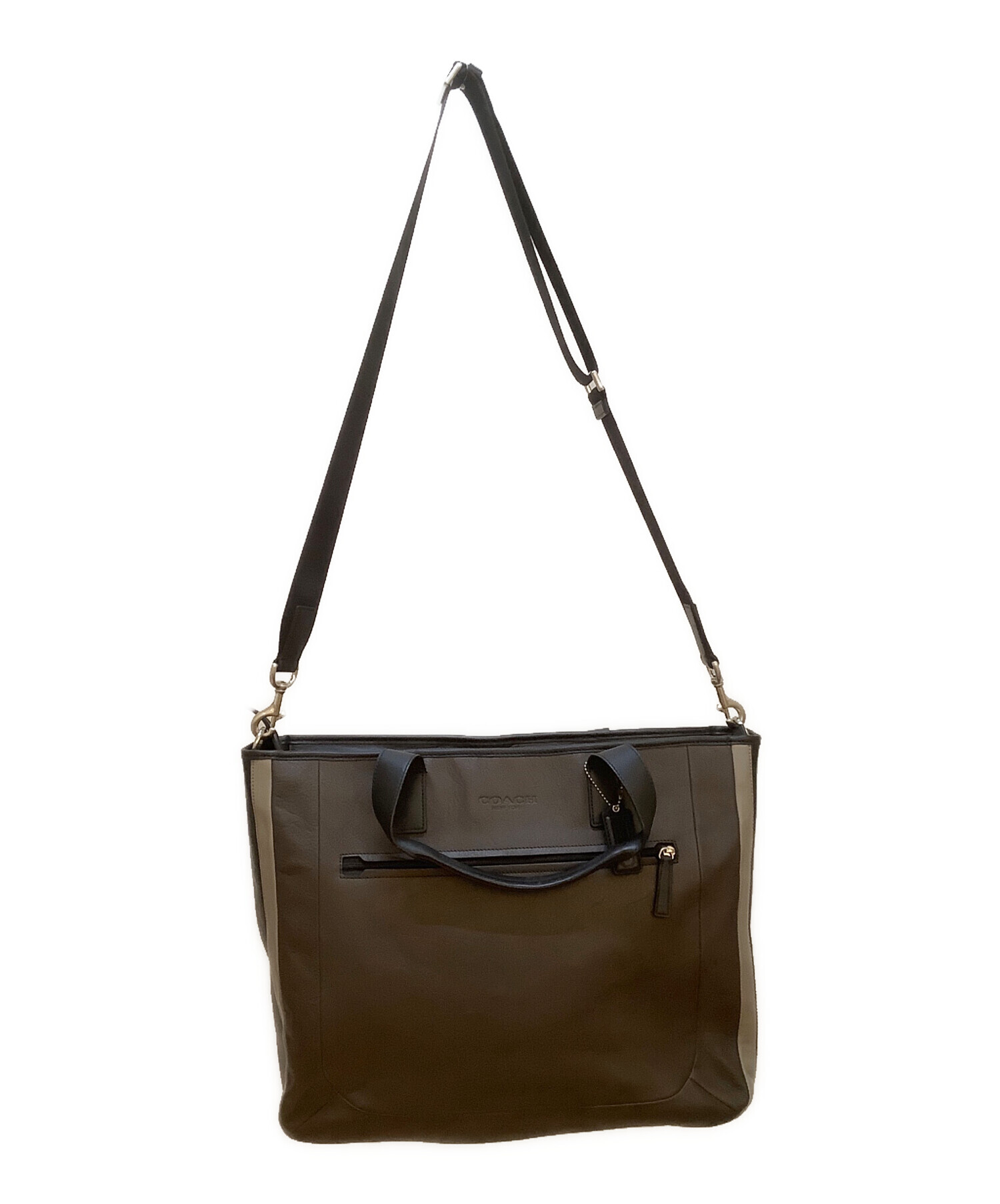 中古・古着通販】COACH (コーチ) トートバッグ ダークブラウン