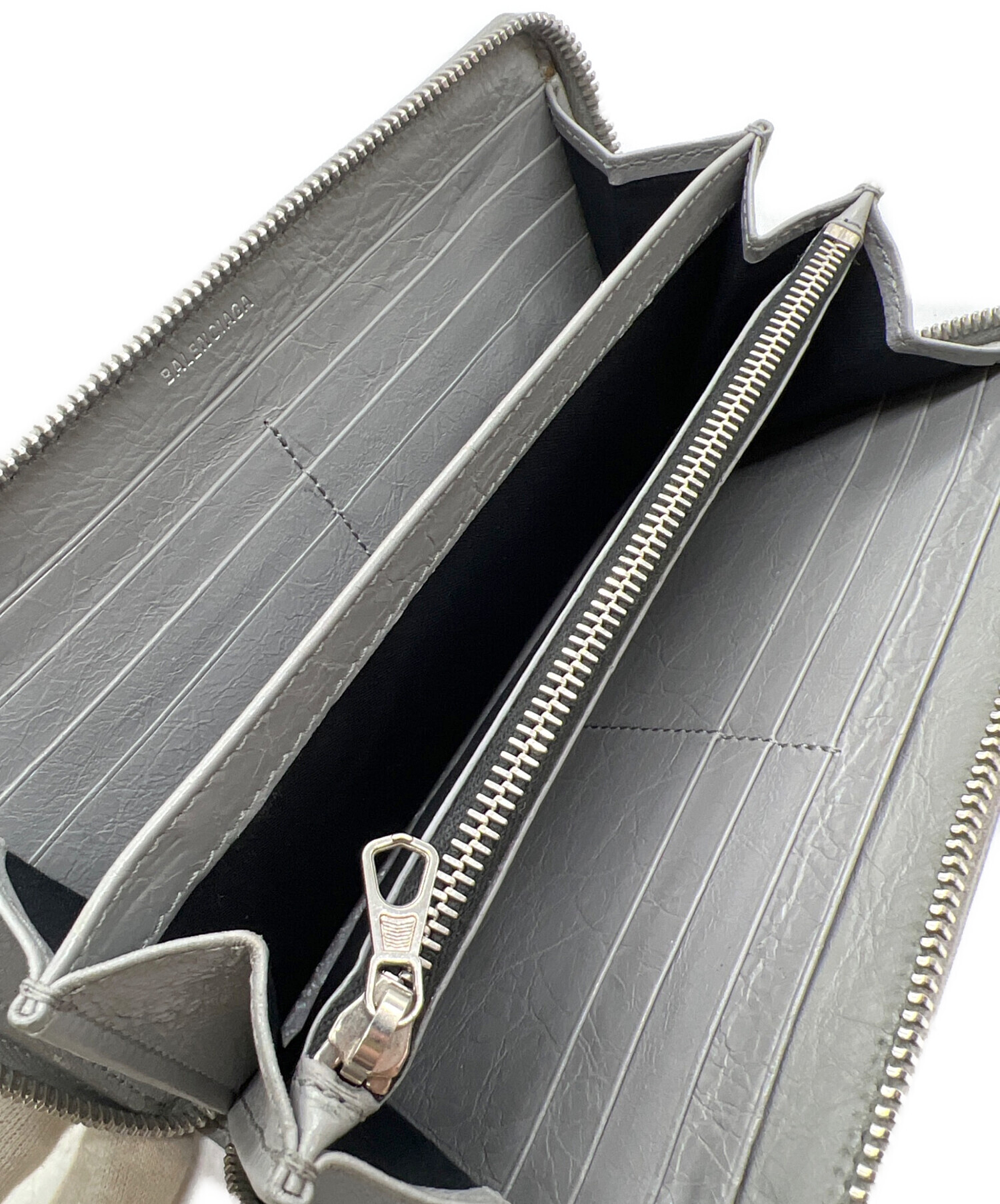 中古・古着通販】BALENCIAGA (バレンシアガ) 長財布 グレー｜ブランド