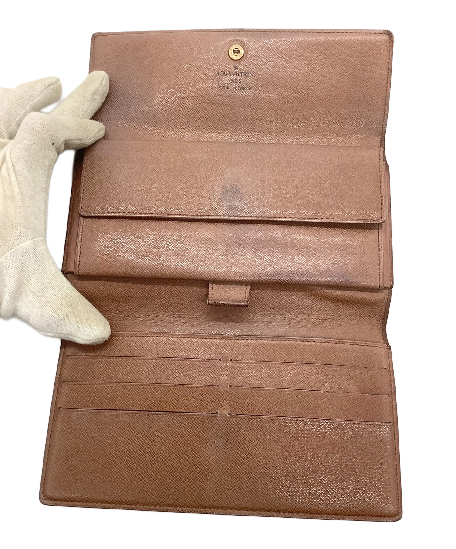 中古・古着通販】LOUIS VUITTON (ルイ ヴィトン) 3つ折り財布 ブラウン
