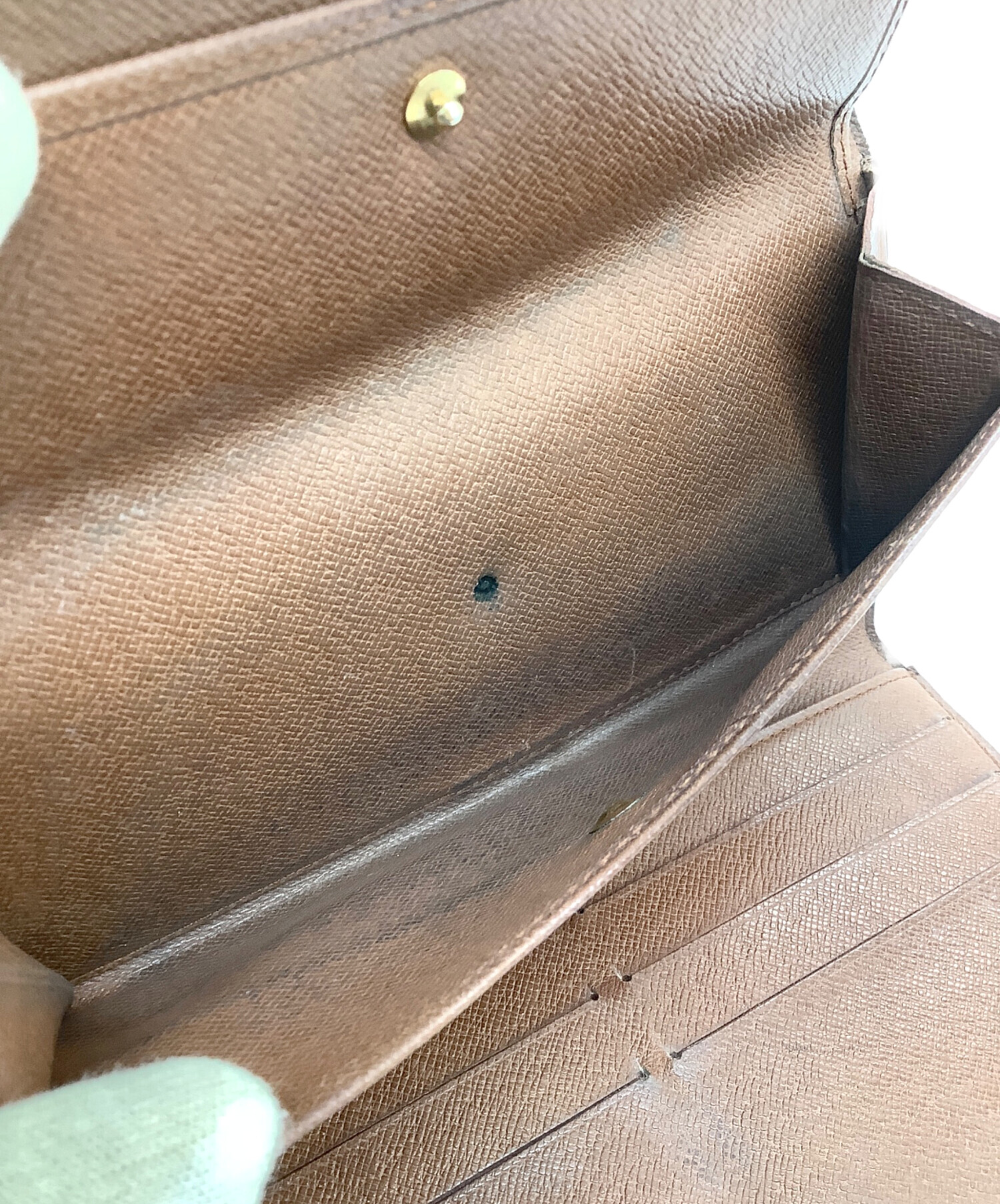 中古・古着通販】LOUIS VUITTON (ルイ ヴィトン) 3つ折り財布 ブラウン