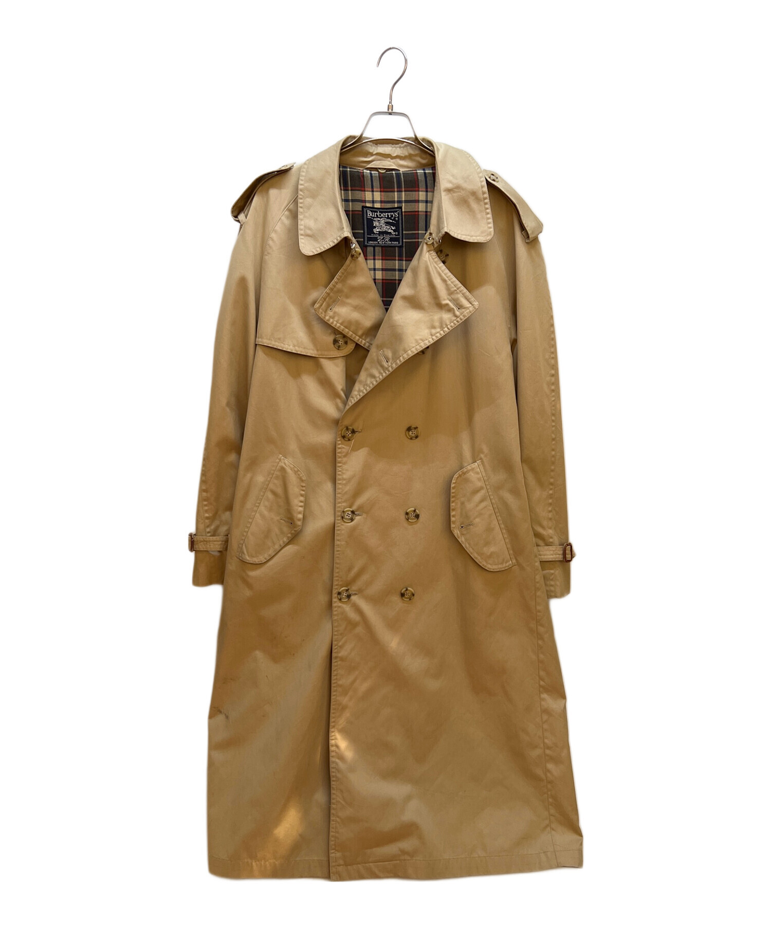 ⭐︎中古　バーバリー　トレンチコート⭐︎ ベージュ　サイズM〜Ｌ 中古・古着通販】Burberry's (バーバリー) トレンチコート ベージュ