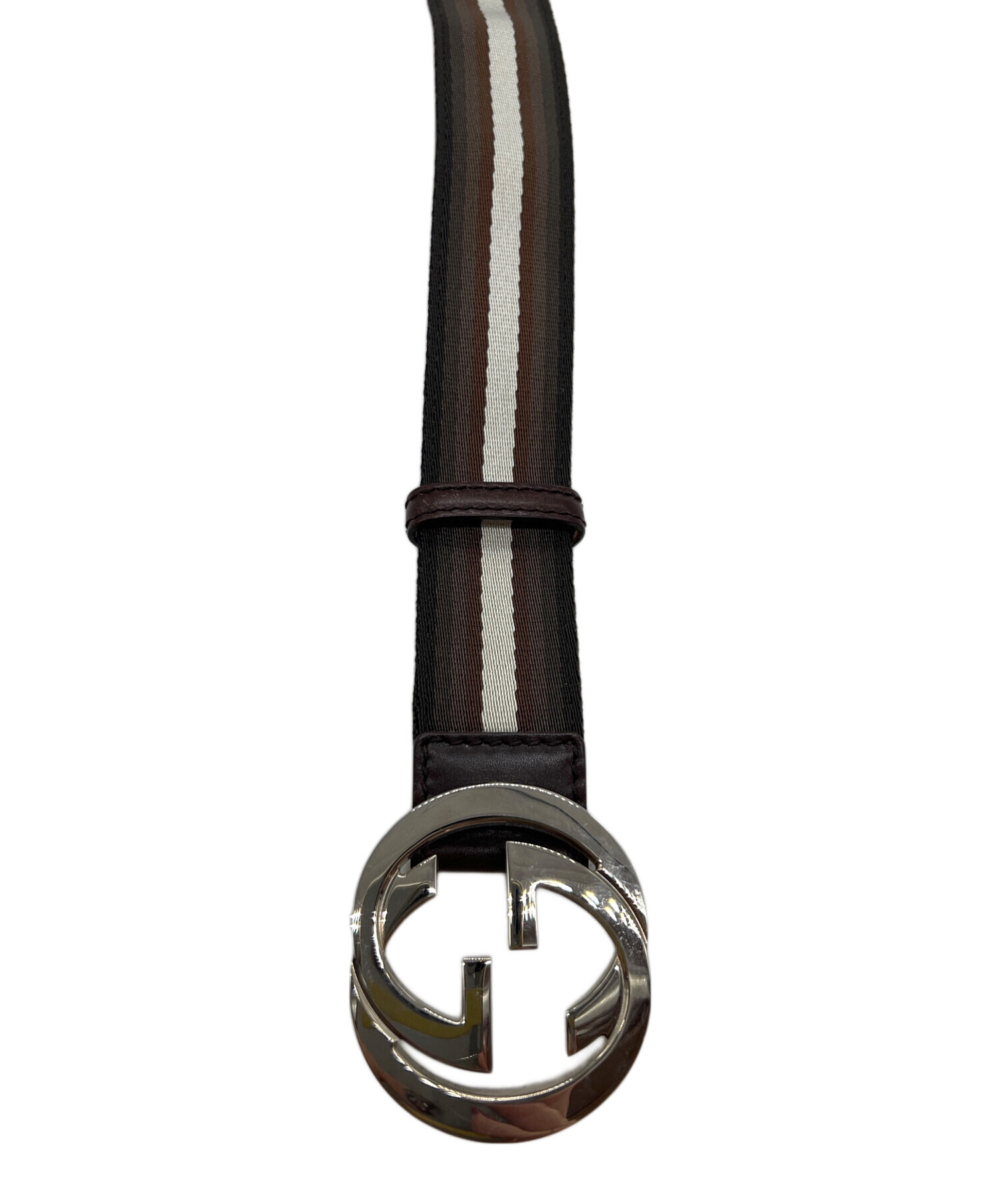 中古・古着通販】GUCCI (グッチ) レザーベルト ブラウン｜ブランド