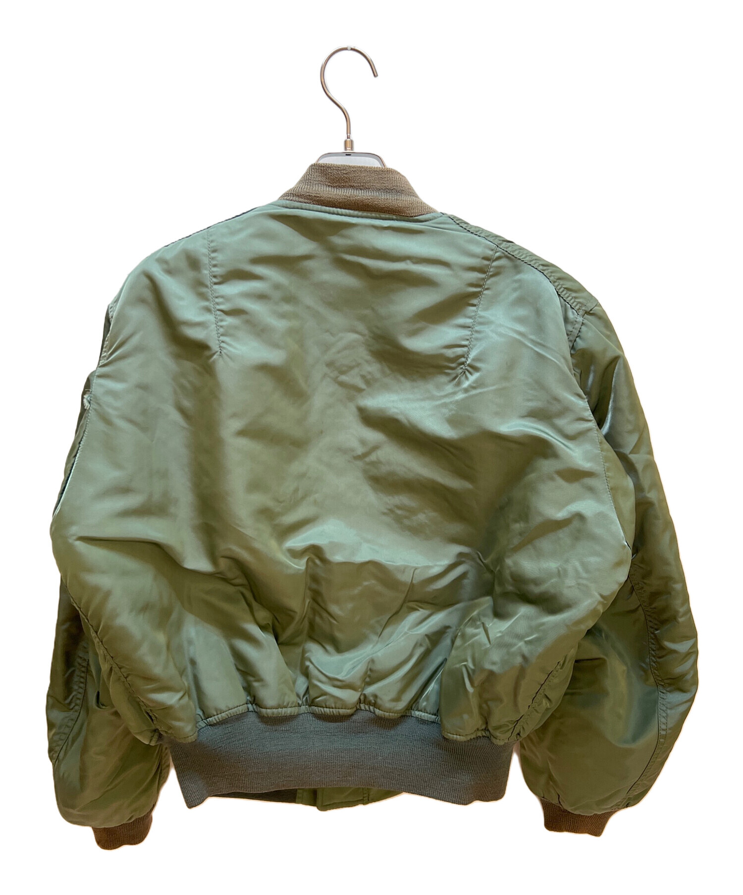 ALPHA MA-1 カーキ L used 中古・古着通販】ALPHA (アルファ) MA-1ジャケット カーキ サイズ:L