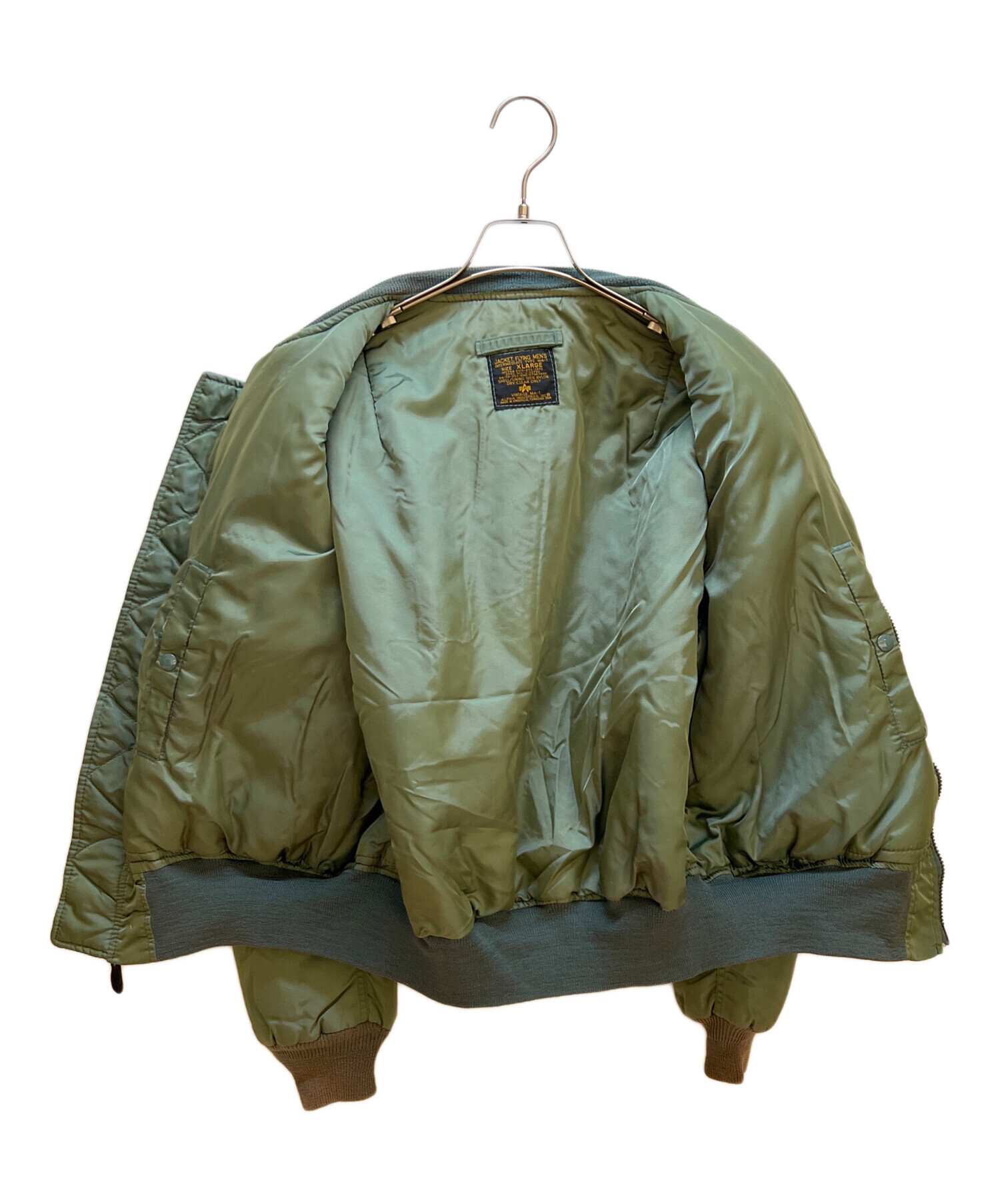 新品 未使用 ALPHA INDUSTRIES MA-1 アウター カーキ XL 中古・古着通販】ALPHA (アルファ) MA-1ジャケット カーキ サイズ:XL