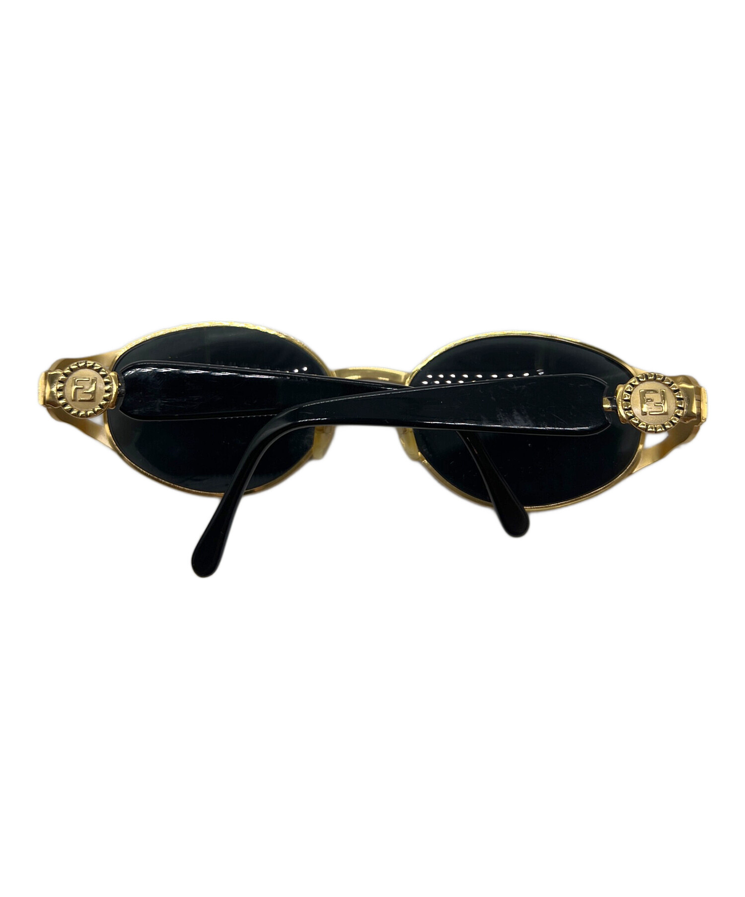 【美品・正規店購入】FENDI フェンディ　サングラス　レディース 中古・古着通販】FENDI (フェンディ) サングラス ブラック×ゴールド