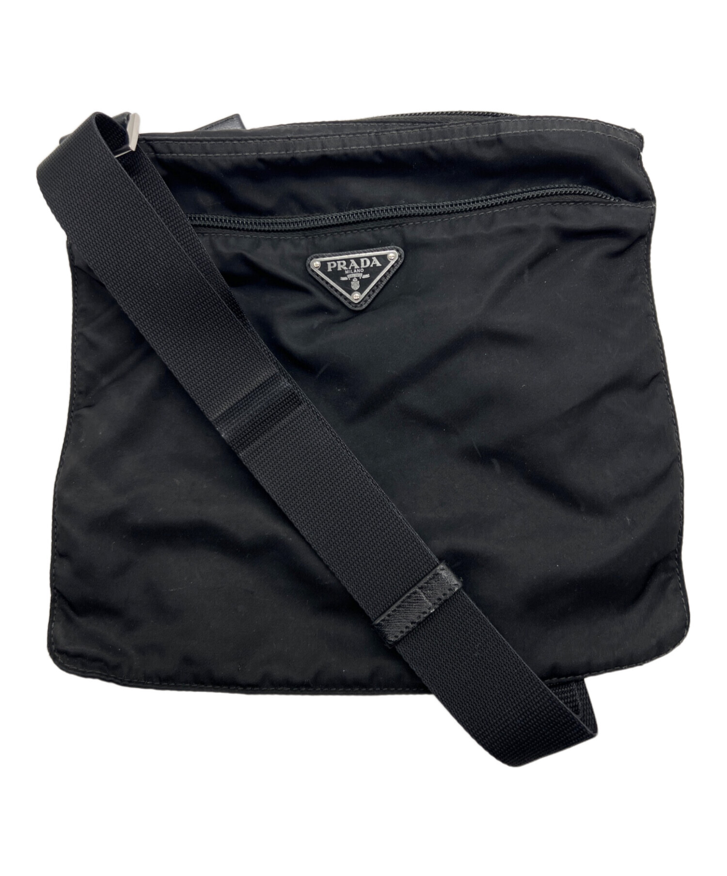 中古・古着通販】PRADA (プラダ) ショルダーバッグ ブラック｜ブランド
