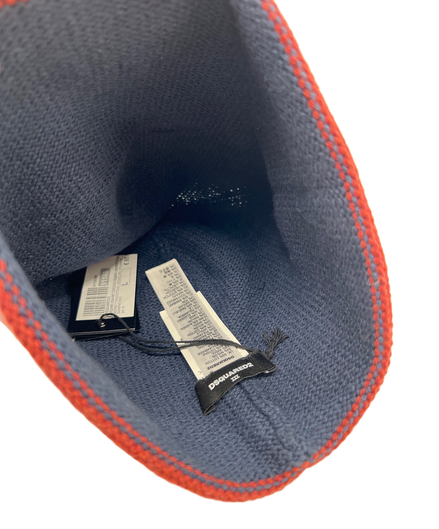 中古・古着通販】DSQUARED2 (ディースクエアード) ニット帽 ネイビー