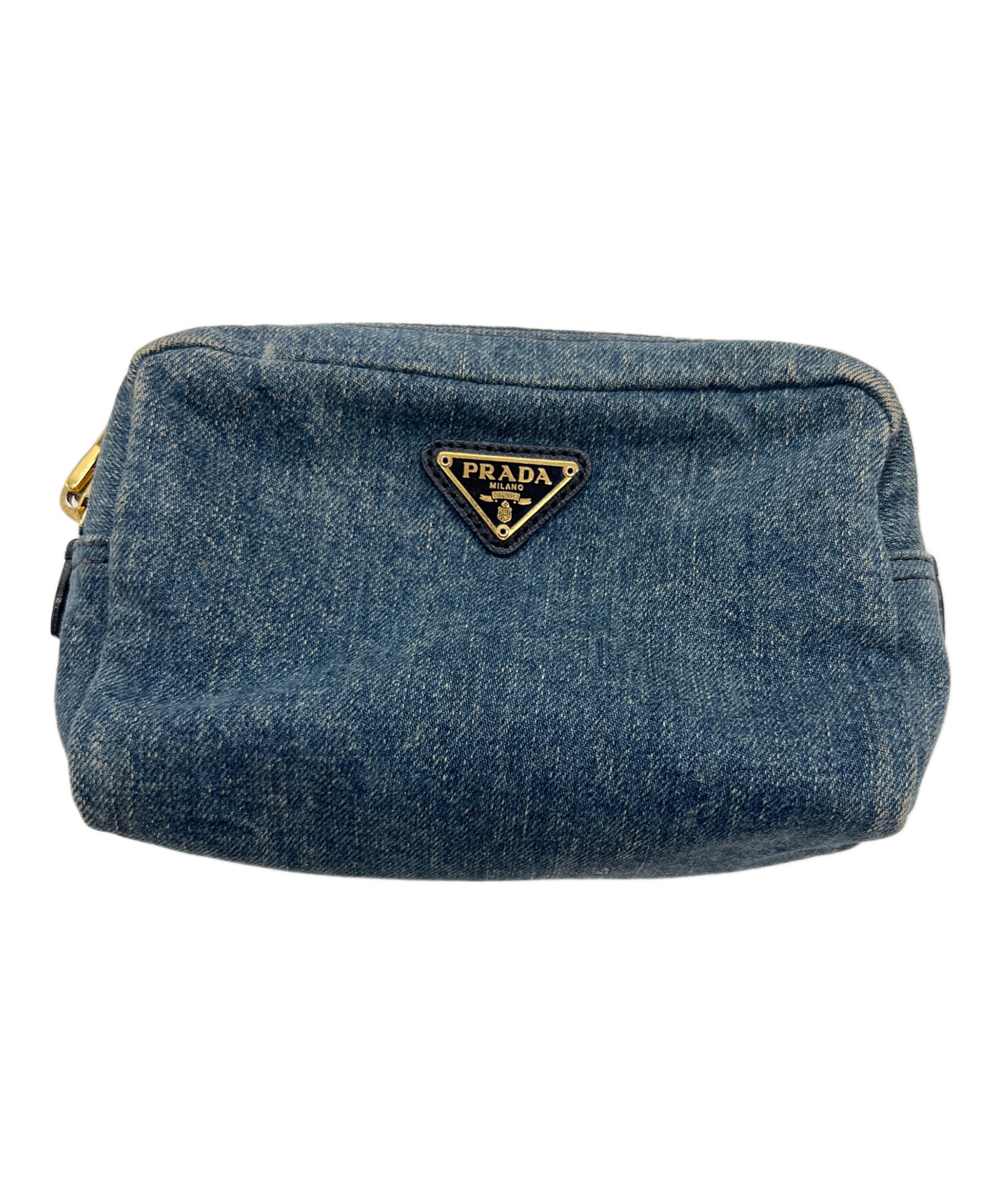 中古・古着通販】PRADA (プラダ) デニムポーチ インディゴ｜ブランド