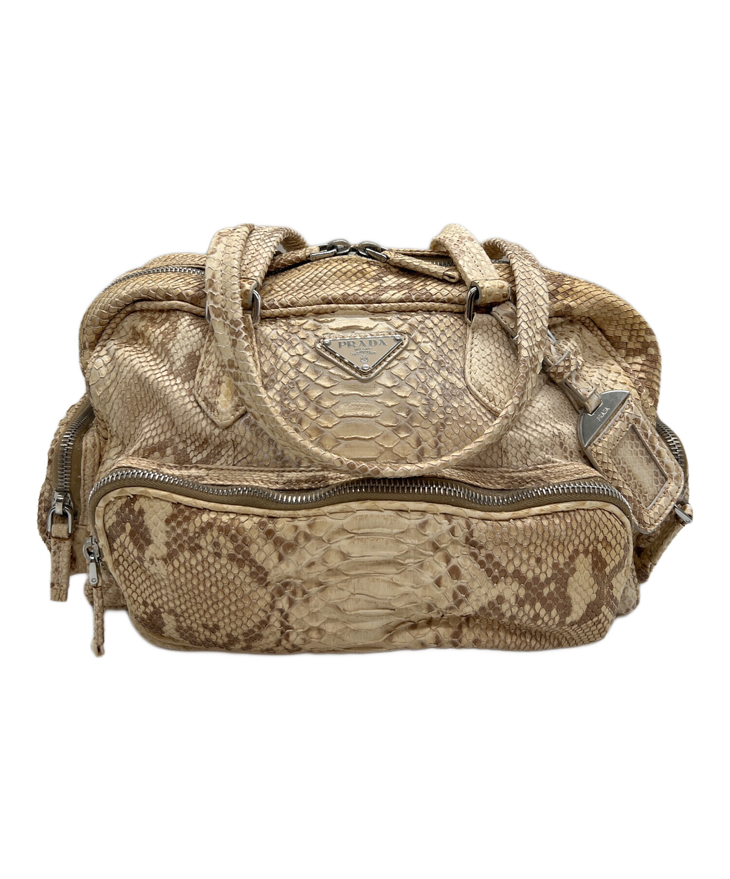 中古・古着通販】PRADA (プラダ) トートバッグ ベージュ｜ブランド