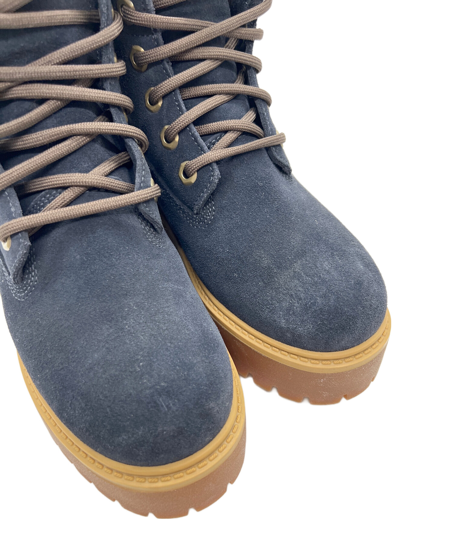 timberland ティンバーランド ブーツ ネイビー 23cm 中古・古着通販】Timberland (ティンバーランド) 6ホールブーツ