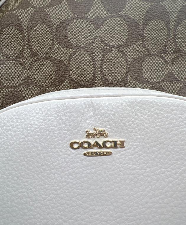 中古・古着通販】COACH (コーチ) リュック/シグネチャー ベージュ