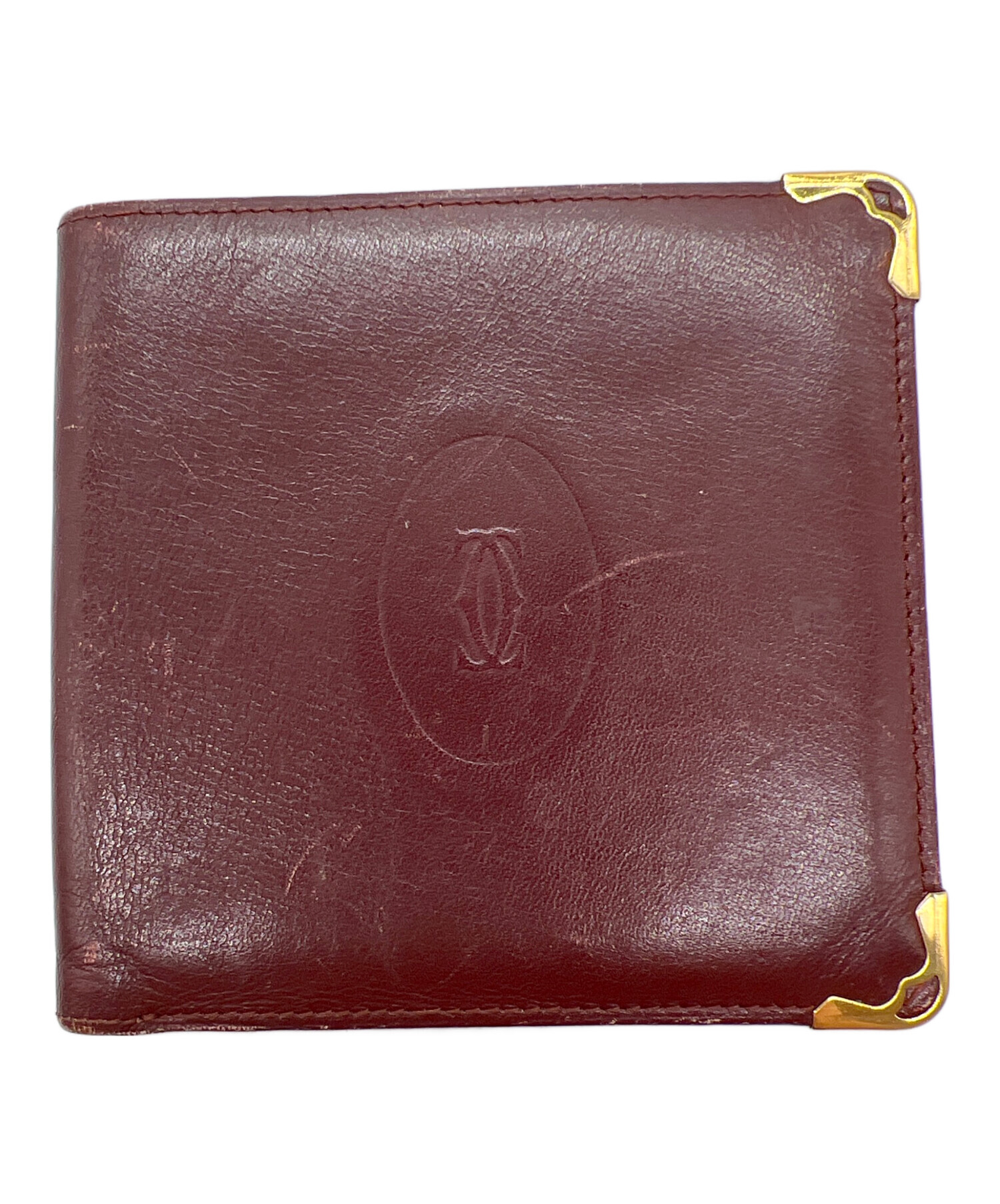 中古・古着通販】Cartier (カルティエ) 札入れ/マストライン ボルドー