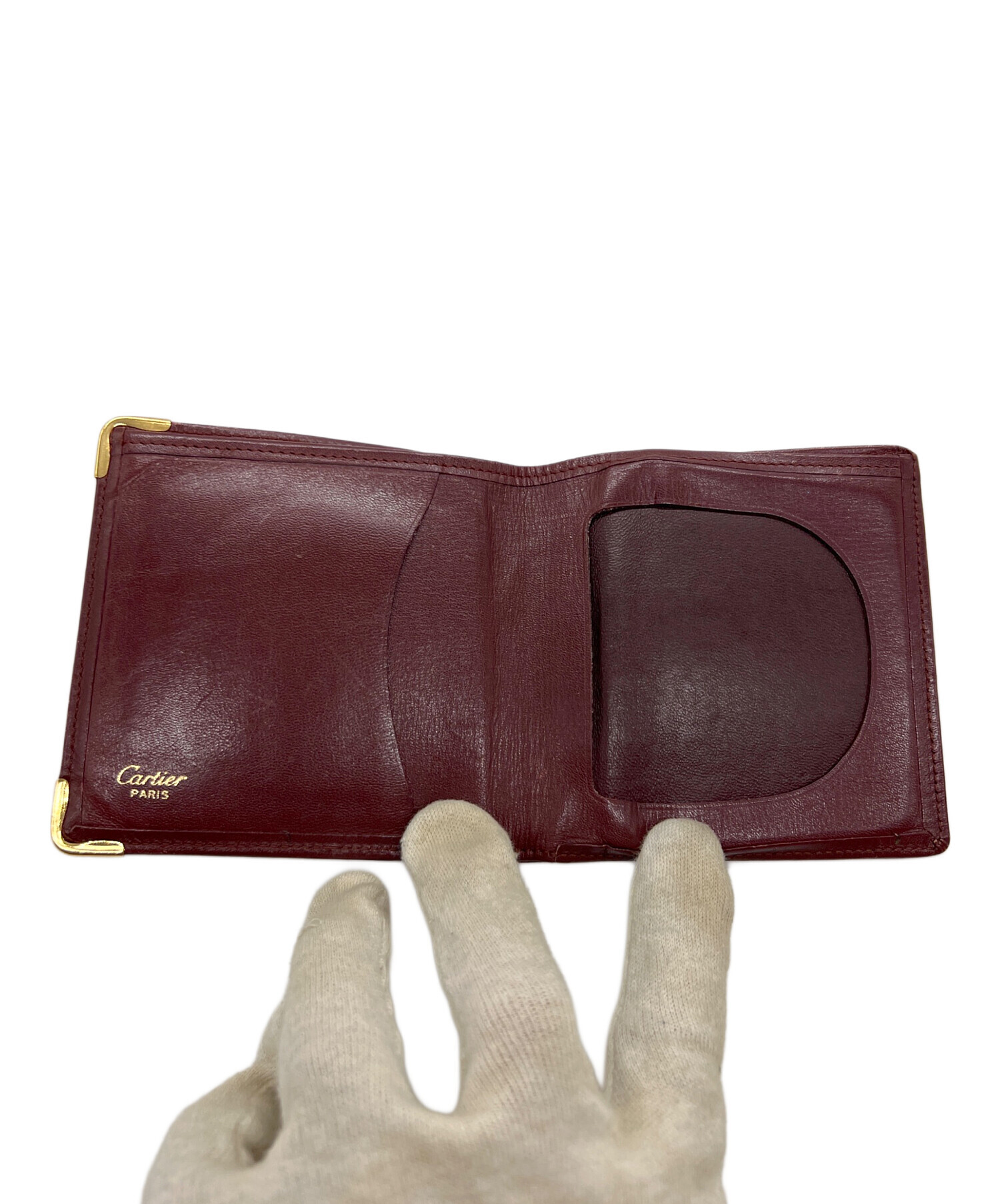 中古・古着通販】Cartier (カルティエ) 札入れ/マストライン ボルドー
