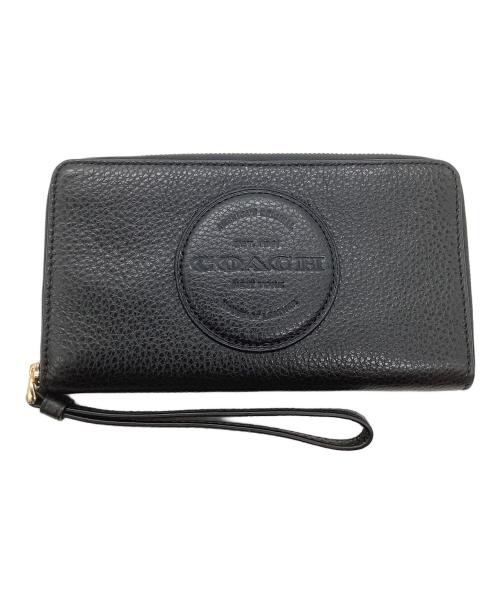 中古・古着通販】COACH (コーチ) ラウンドファスナー財布 ブラック