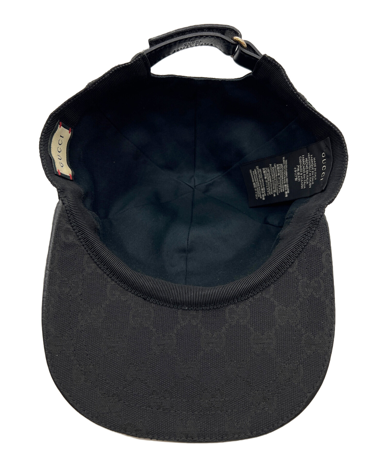 中古・古着通販】GUCCI (グッチ) キャップ ブラック｜ブランド・古着