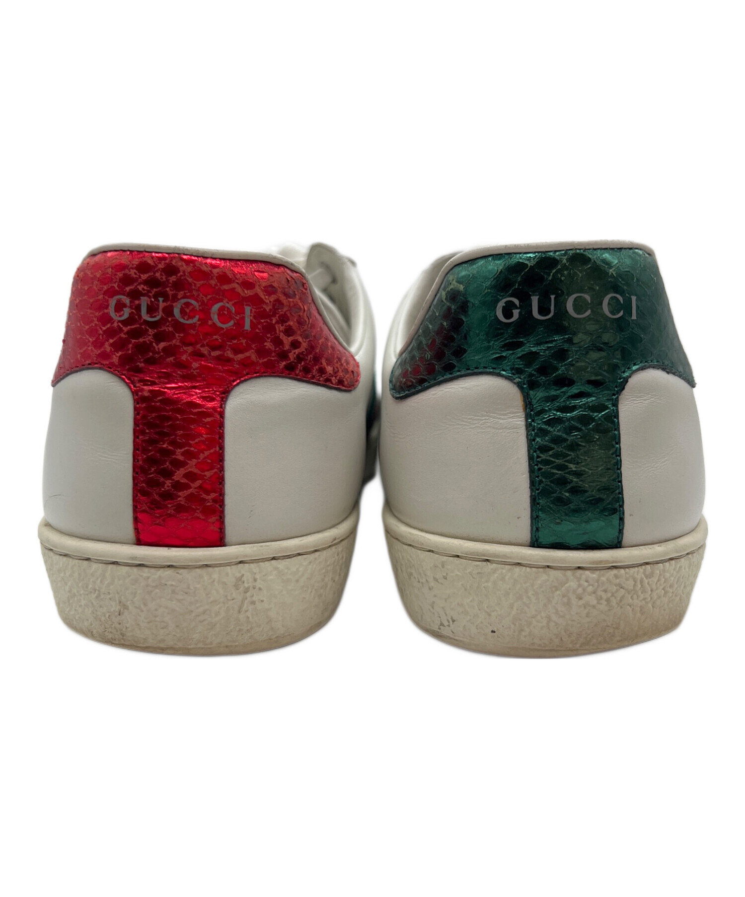 GUCCI アイボリー スニーカー 中古・古着通販】GUCCI (グッチ) ローカットスニーカー/エンブロイ