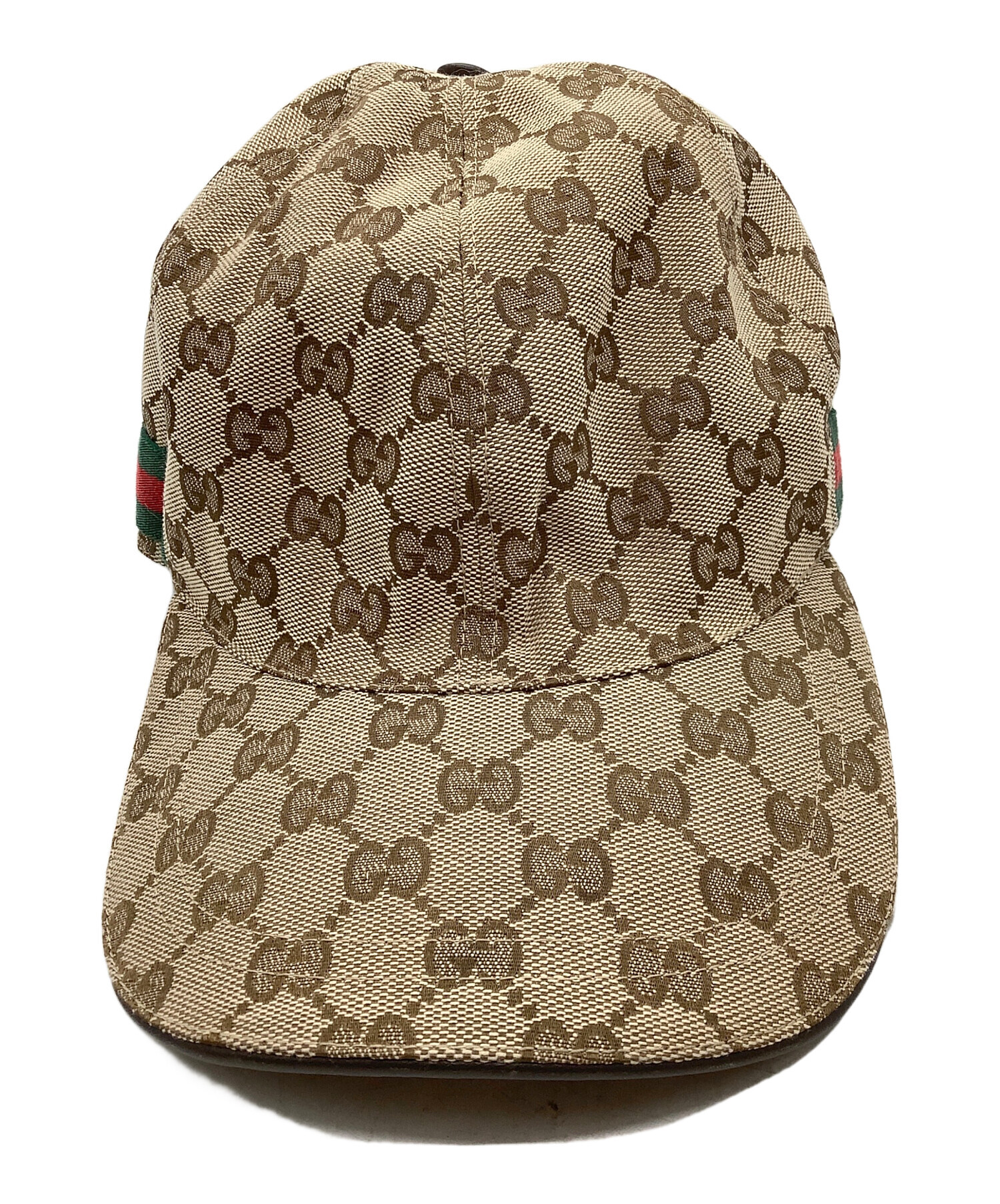 GUCCI ベージュ キャップ Mサイズ 中古・古着通販】GUCCI (グッチ) キャップ ベージュ｜ブランド・古着