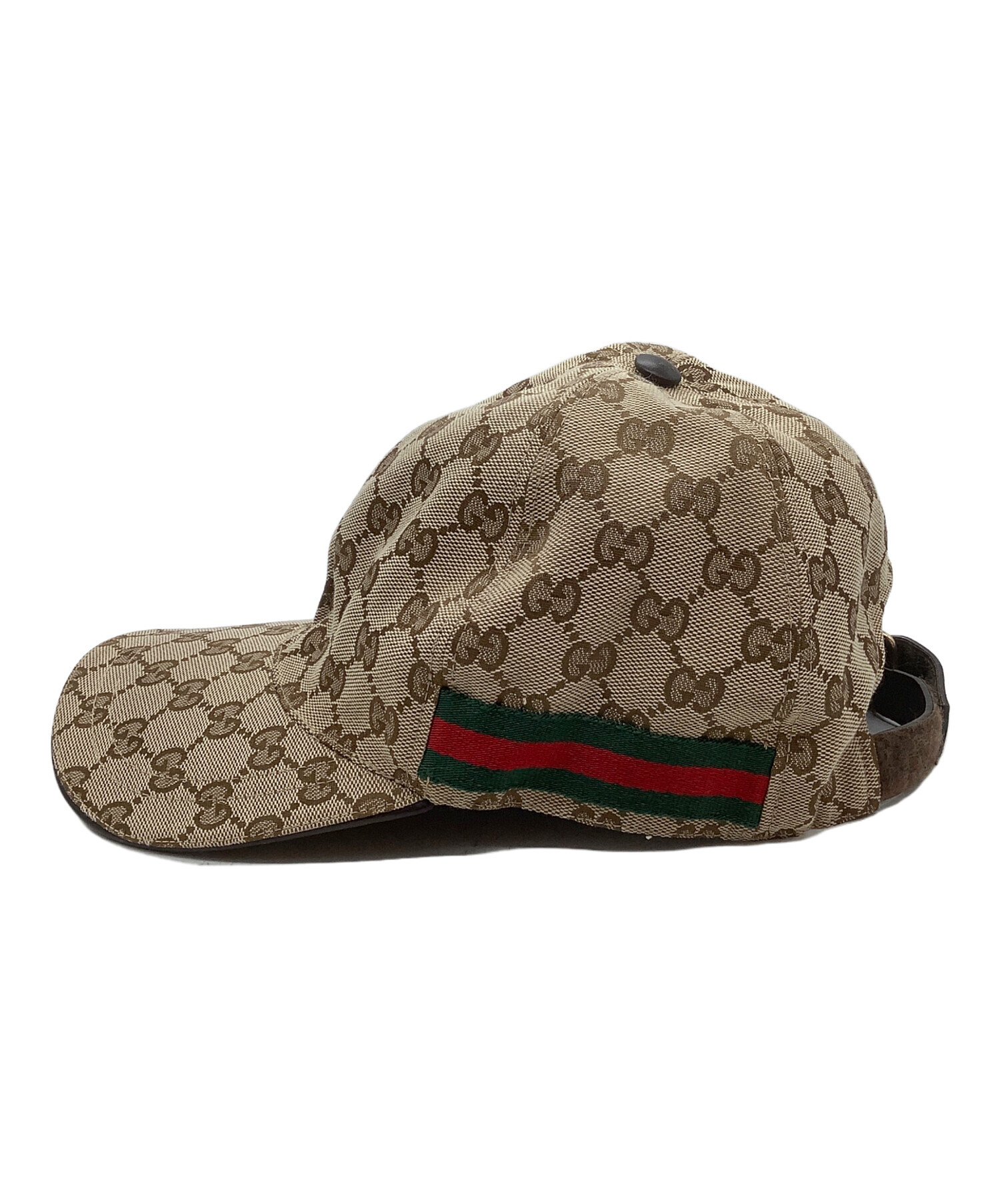 グッチキャップ　ベージュ 中古・古着通販】GUCCI (グッチ) キャップ ベージュ｜ブランド・古着